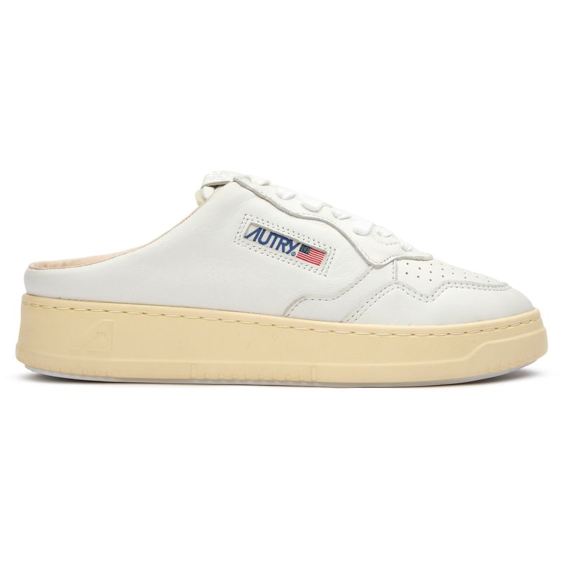 Autry Womens Medalist Mule Casual Trainers Natural