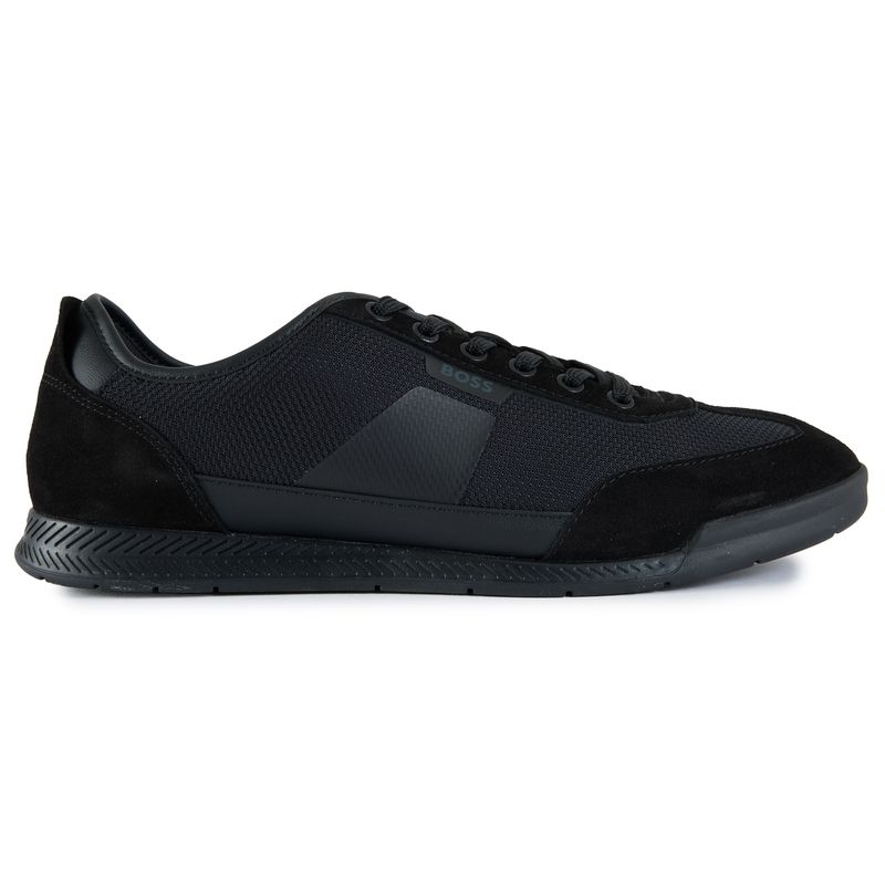 Boss Mens Nitan Court Sneakers Black