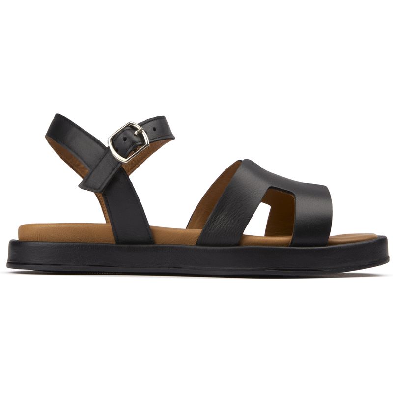 Sole Womens Norma Flats Sandals Black