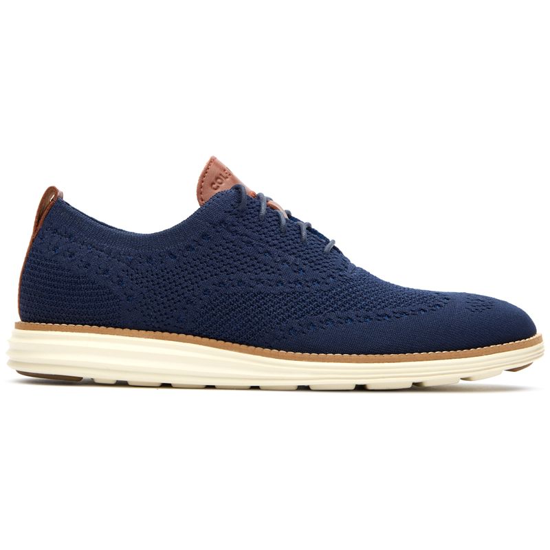 Cole Haan Mens Original Stitch Lace-Up Shoes Blue