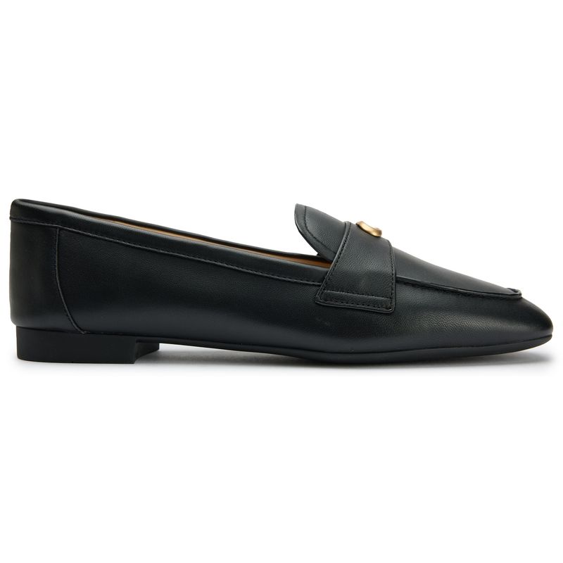 Coach Womens Sculpt Loafers Shoes Black