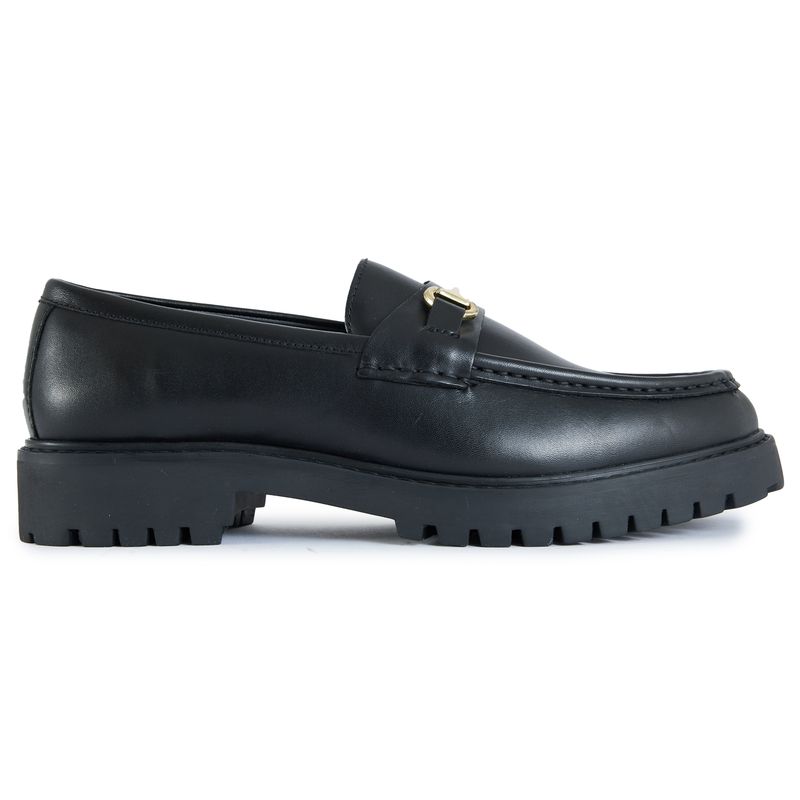 Walk London Mens Sean Loafers Shoes Black