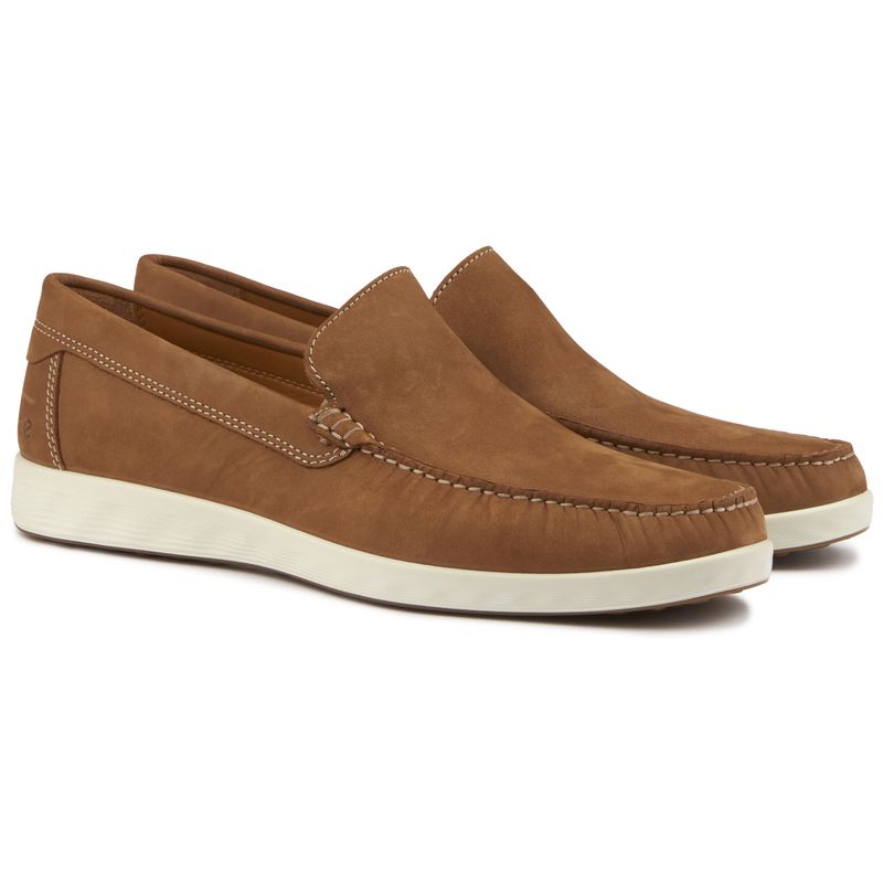 Ecco Mens S Lite Moc Loafers Shoes Tan | eBay display picture 1