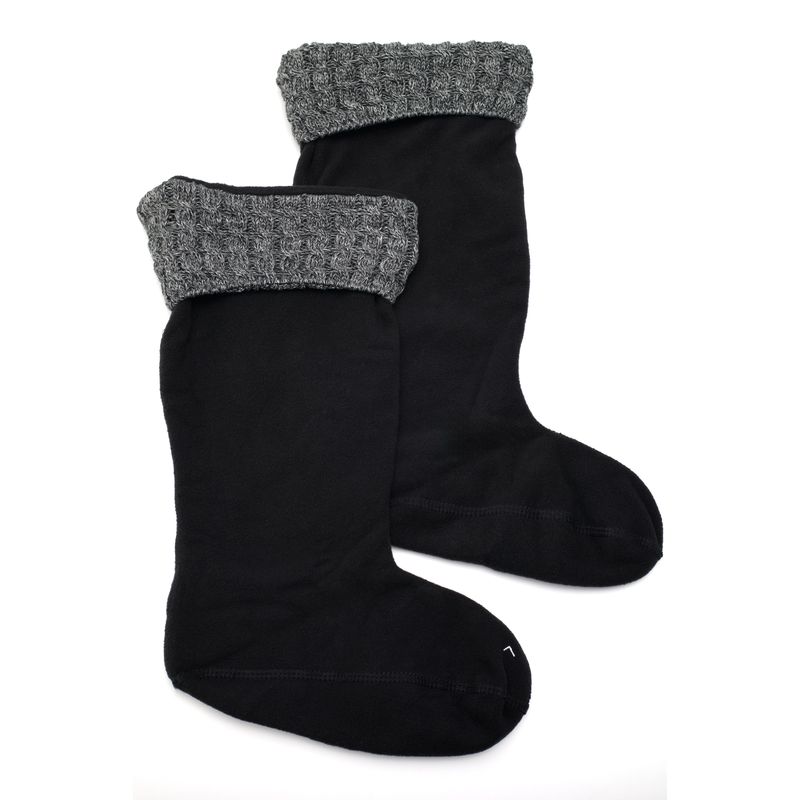 Hunter Womens Stitched Tall Socks Grey