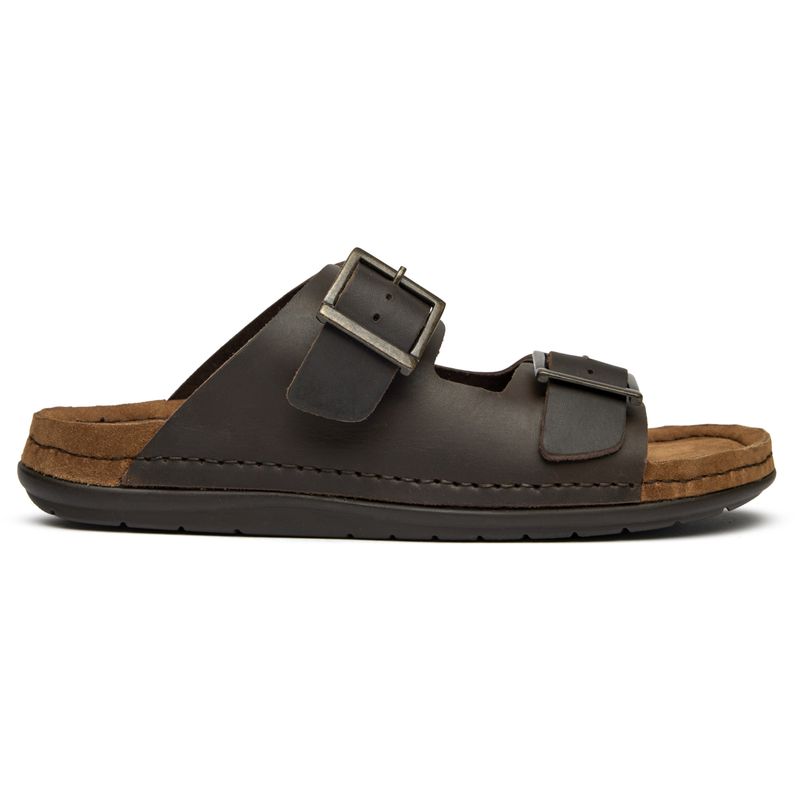 Lotus Mens St Ives Slides Sandals Brown