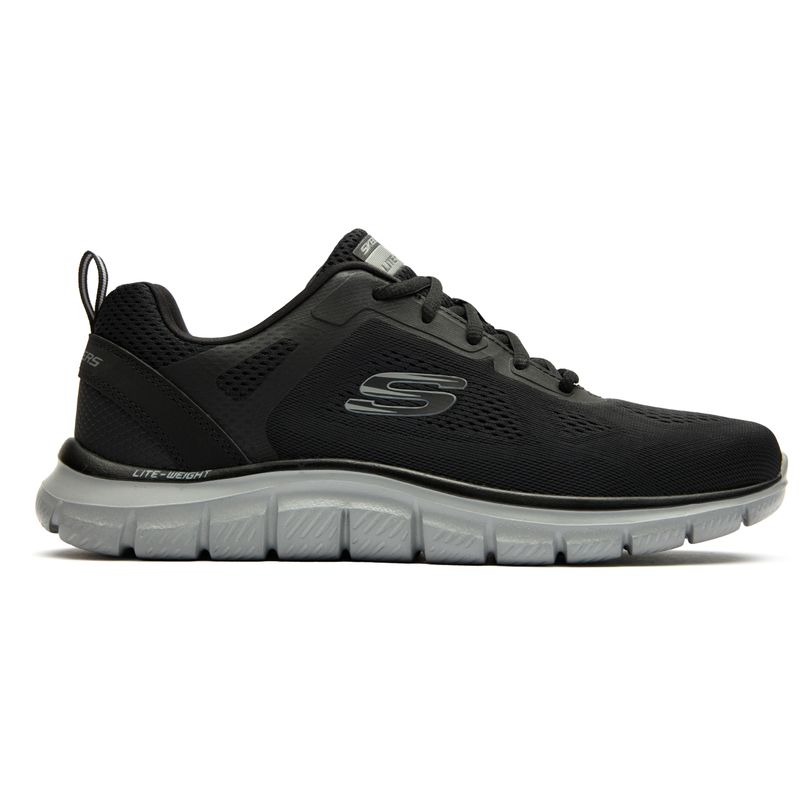 Skechers Mens Track Broader Casual Trainers Black