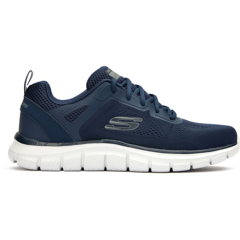 Skechers Mens Track Broader Casual Trainers Blue