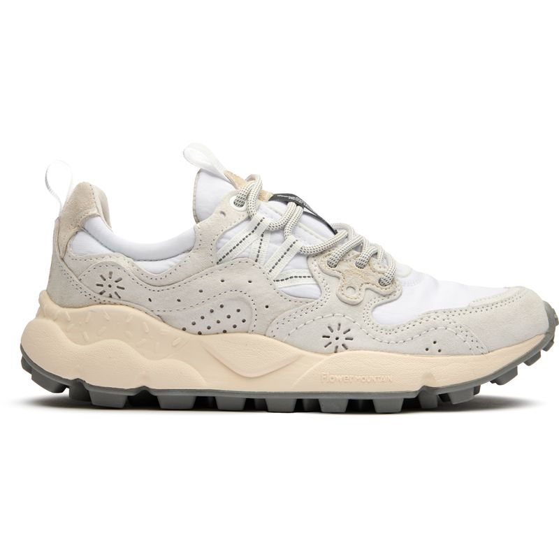 Flower Mountain Womens Yamano 3 Uni Running Style Sneakers White