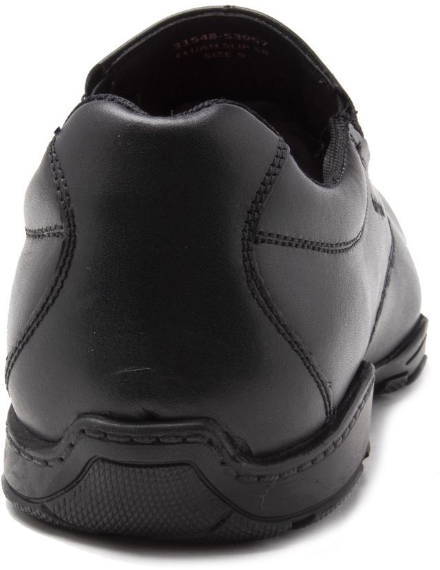 Boys Hush Puppies Elijah Shoes In Black | Soletrader