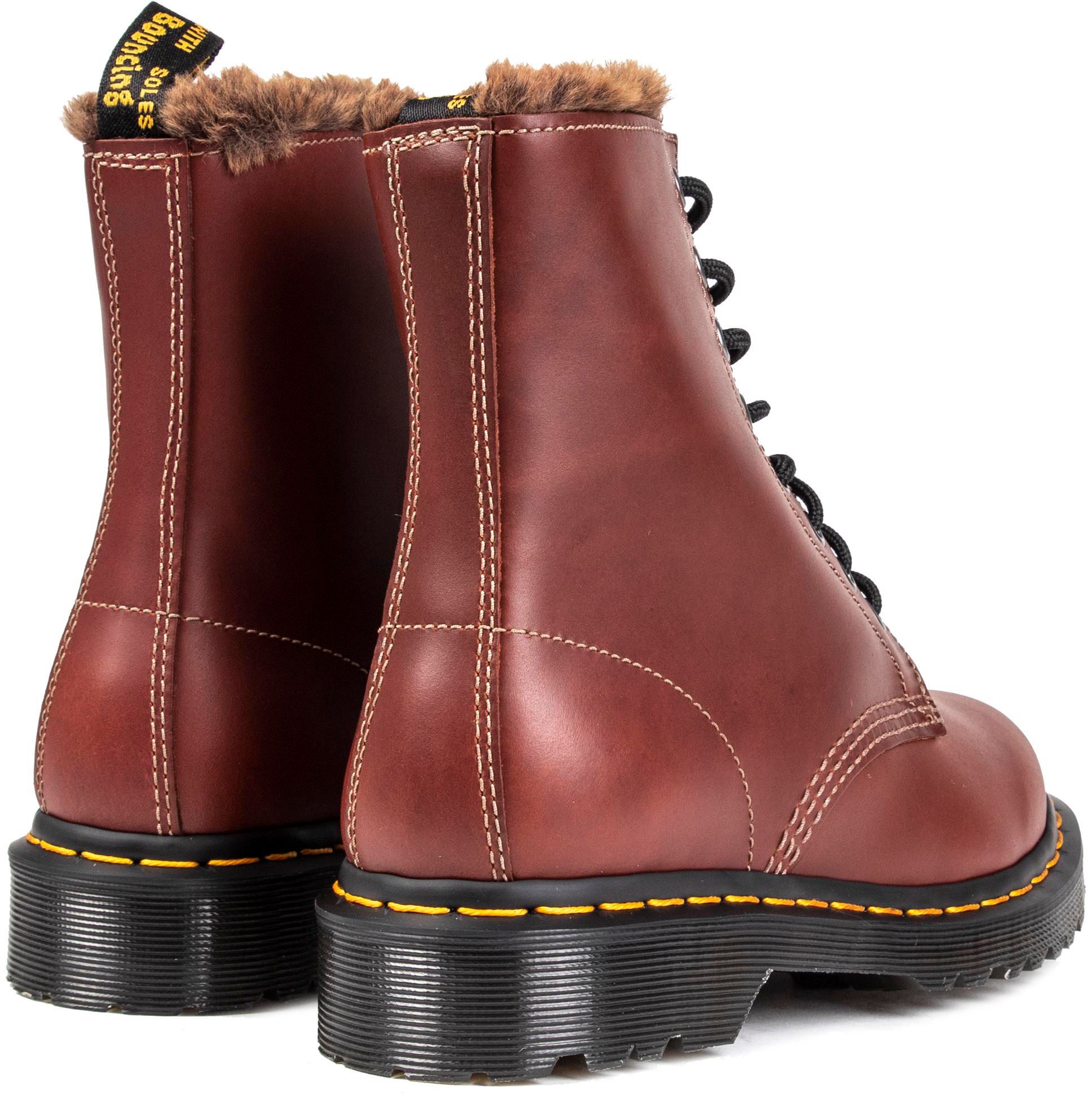 Womens Dr Martens 1460 Serena Boots In Tan Soletrader