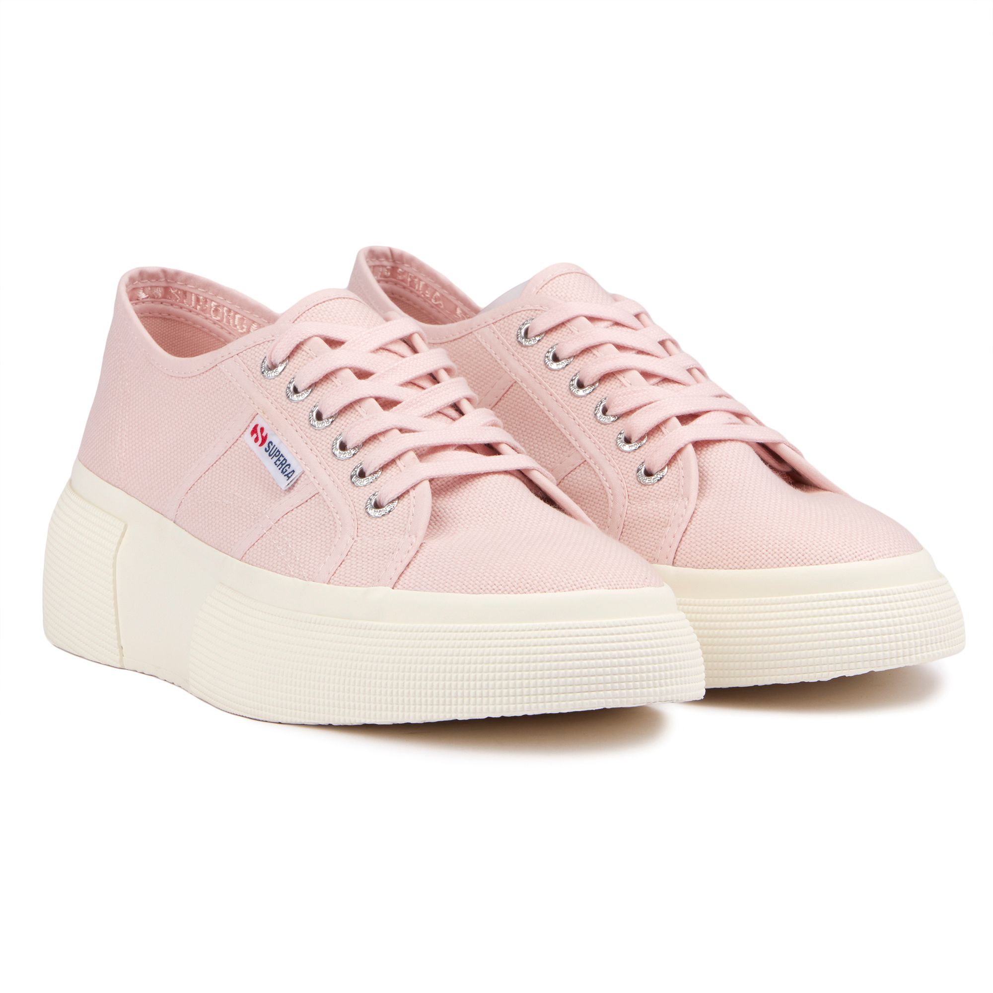 Womens Superga 2287 Bubble Trainers In Pink Ish Soletrader