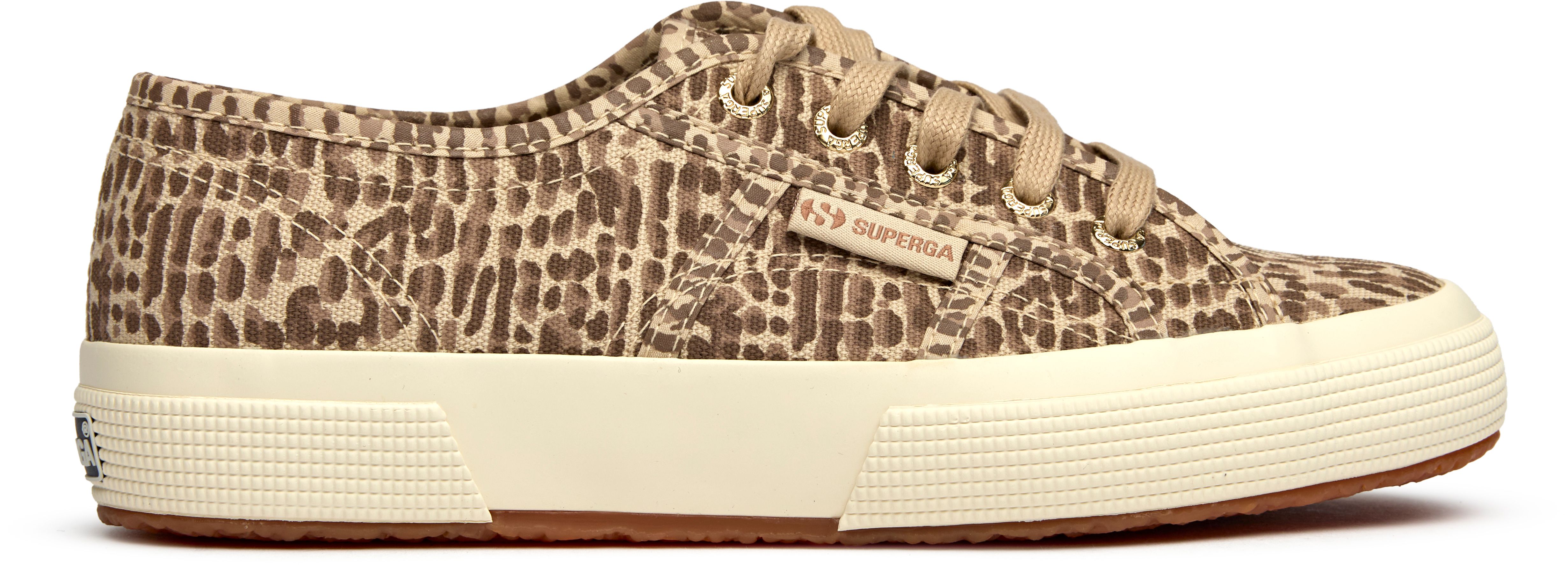 Womens Superga 2750 Jaguar Print Sneakers In Brown | Soletrader