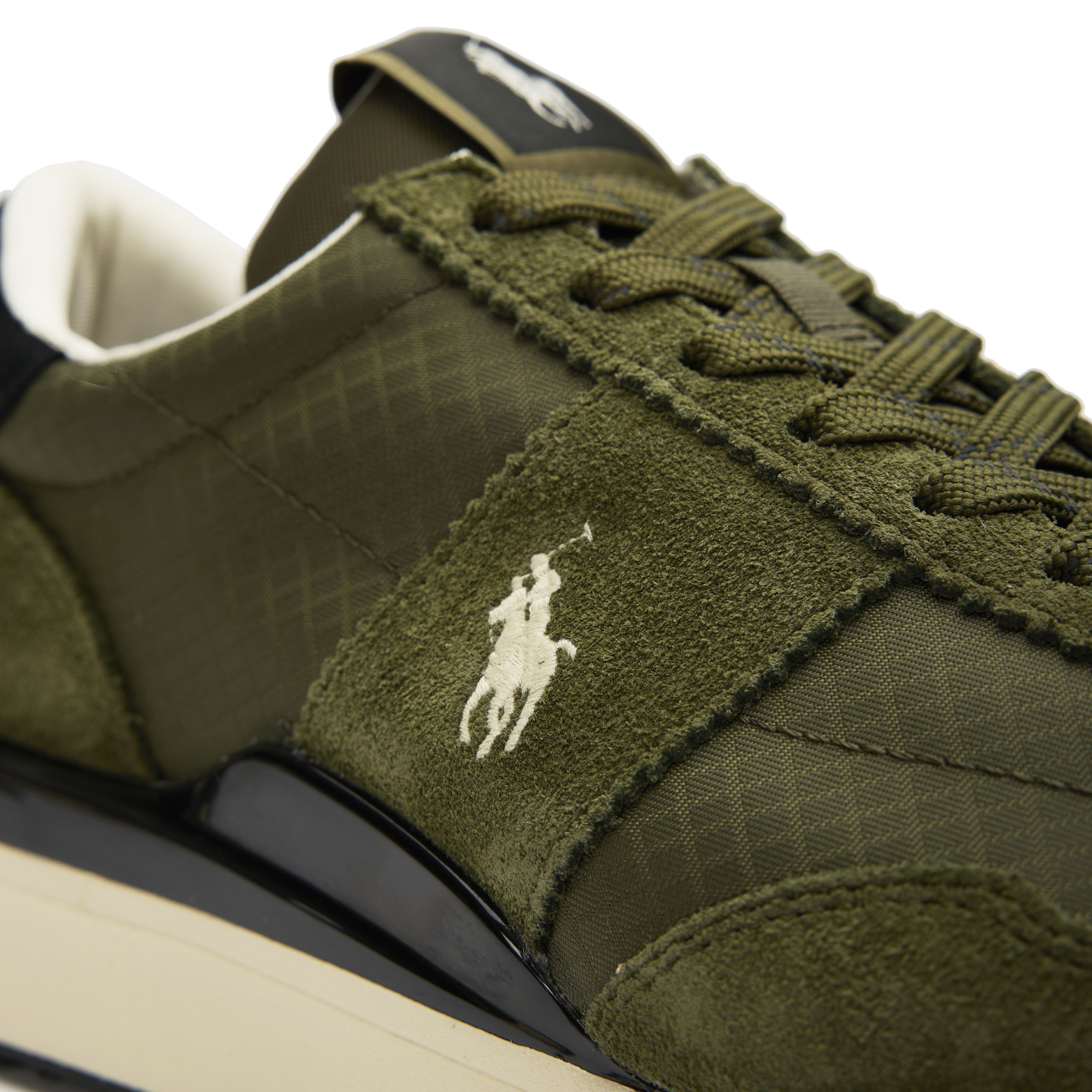 Polo Mens Size 13 Ralph Lauren Sneakers Train 89 Suede Olive TRAIN 89-SK-LTL Polo Ralph lauren. Train 89 Colour Block Sneakers. Size  main image 3