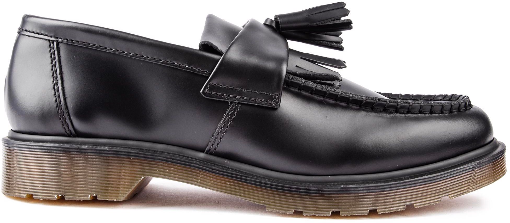 Mens Dr Martens Adrian Tassel Loafer Shoes In Black Soletrader