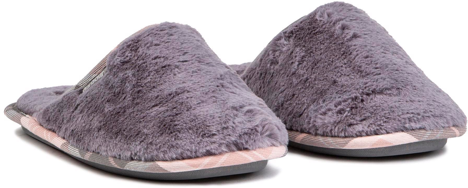 Womens Barbour Agatha Mule Slippers In Grey Soletrader