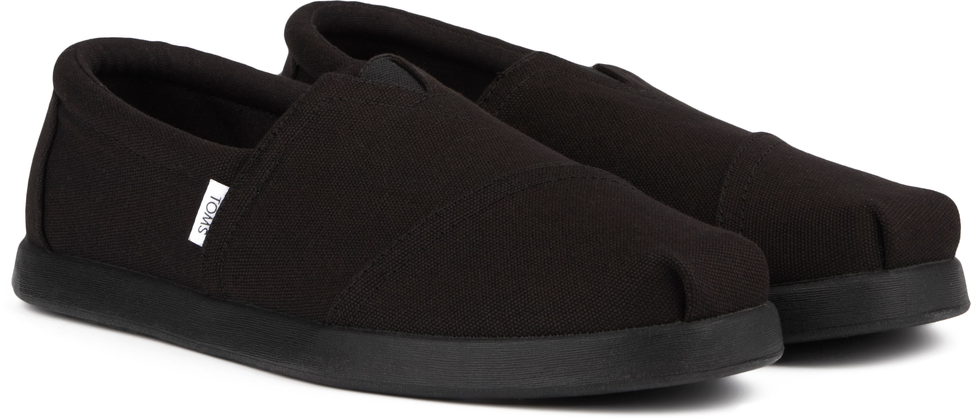 Toms alpargata shops black