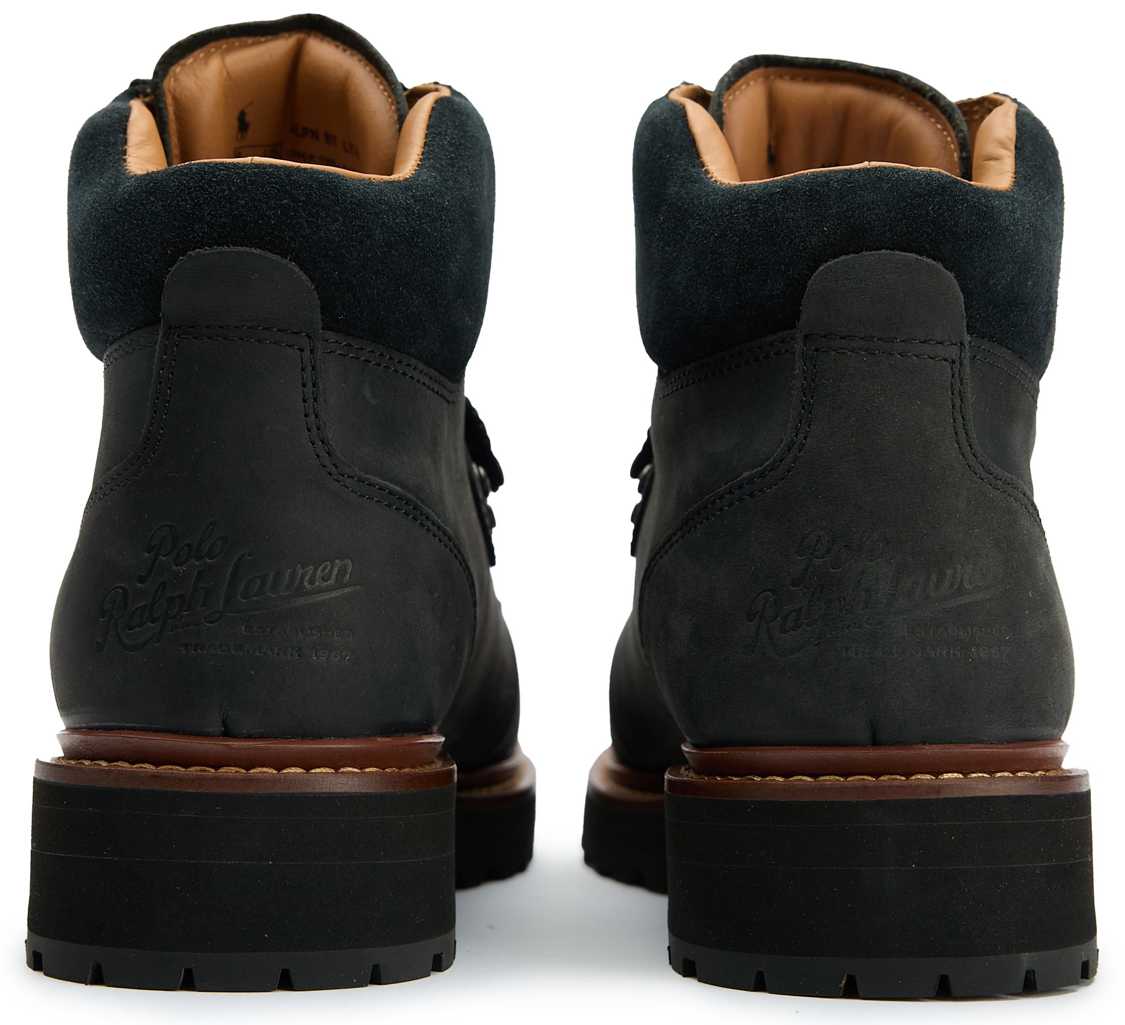 Mens Polo Ralph Lauren Alpine Boots In Black | Soletrader