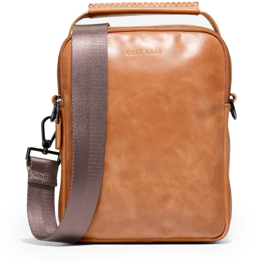 Mens Cole Haan American Classics Cross Body Bag In Tan Soletrader