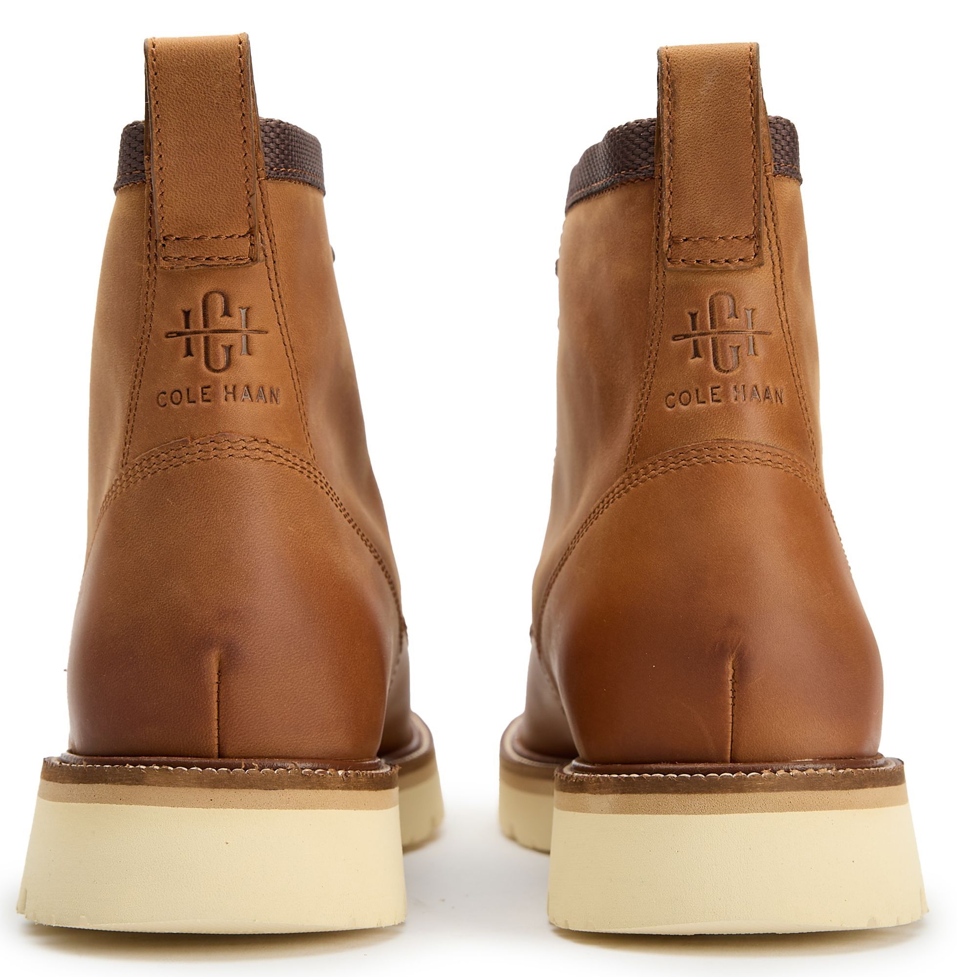 Cole Haan Tan Leather High-Top Boots Cole Haan Men main image 2