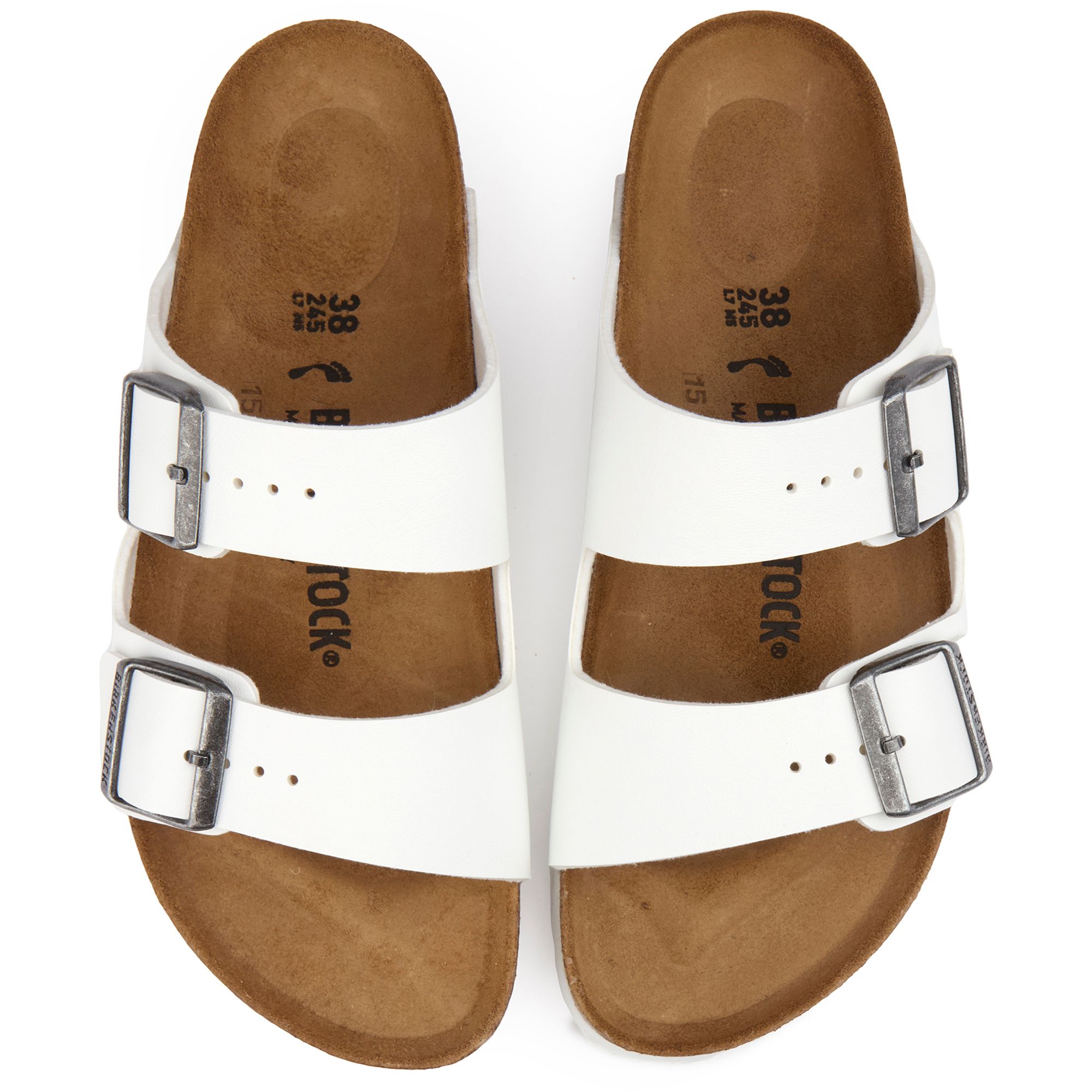 Damen Birkenstock Arizona Sandalen In WeiB Soletrader