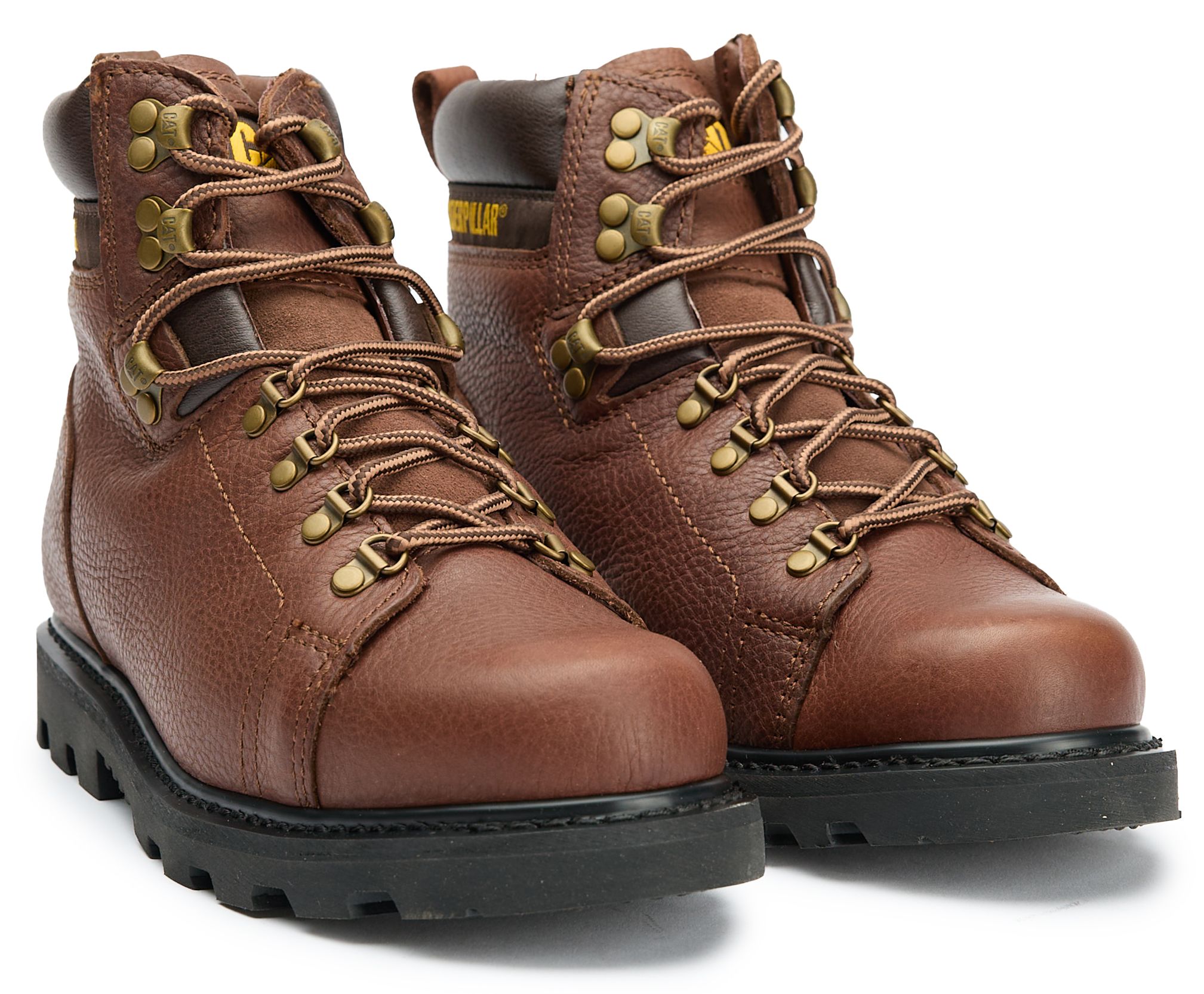 Caterpillar Rugged Brown Boots with Green Accents Crisp autumn air and good company. The Reclaimer Wedge fits  main image 2