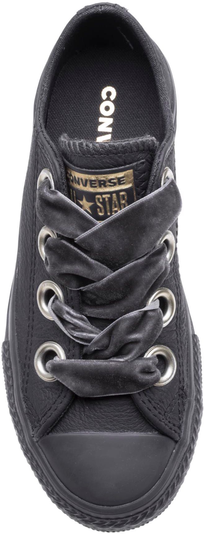 Infants Converse Ctas Big Eyelets Ox Sneakers Infants In Almost Black Soletrader