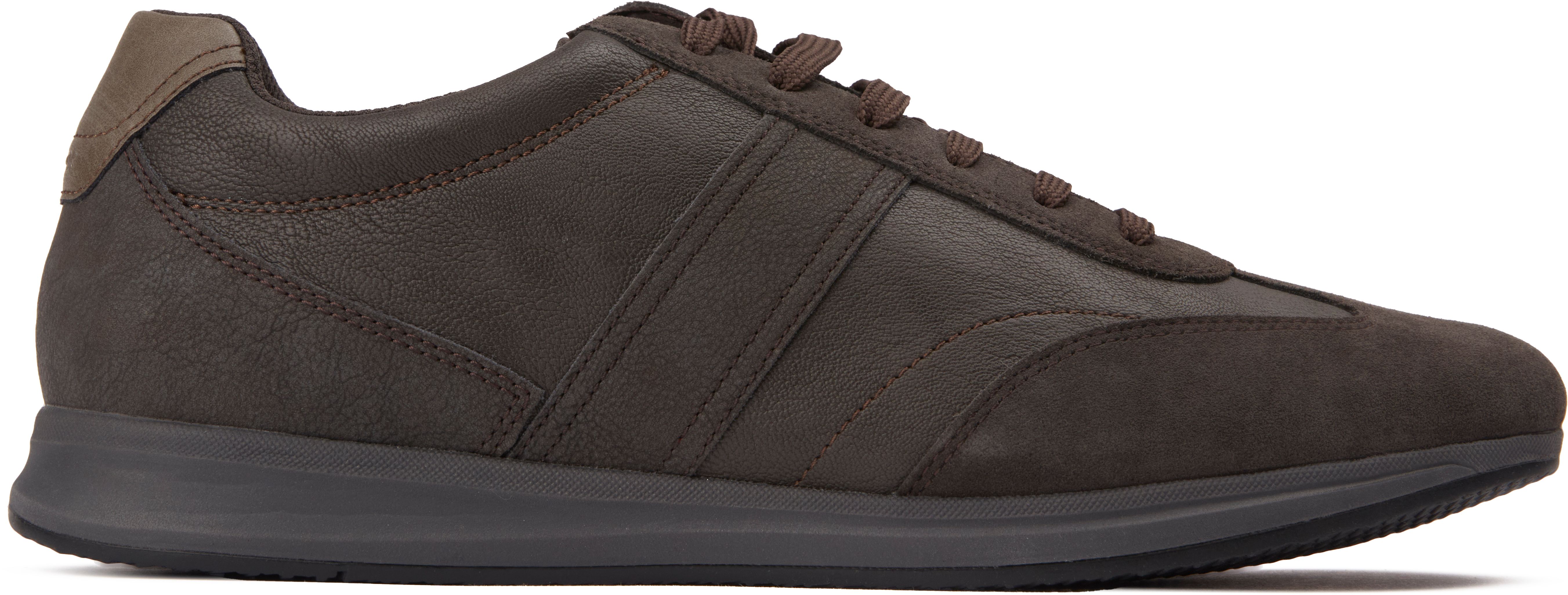 Mens Geox Avery Sneakers In Mud Soletrader