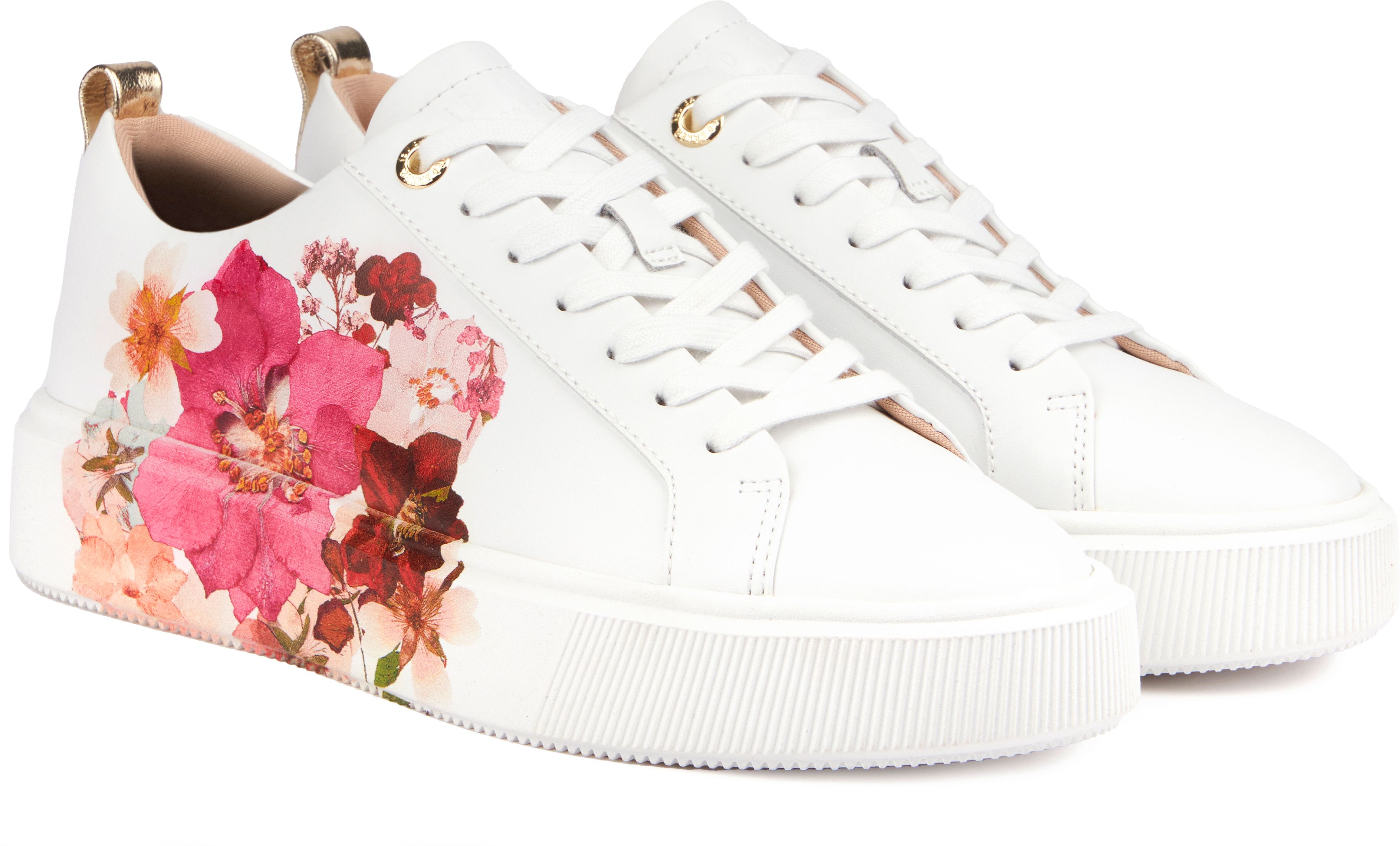 Womens Ted Baker Avery Sneakers In White Soletrader