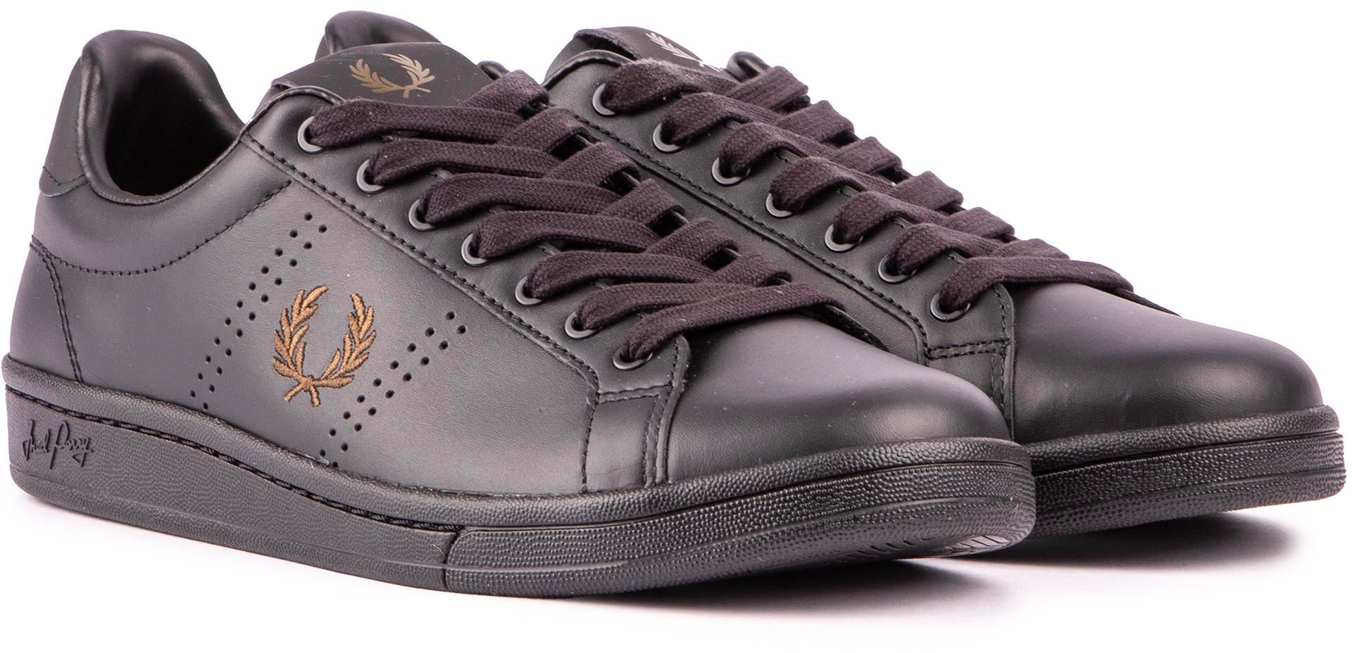 Mens Fred Perry B721 Sneakers In Black Soletrader