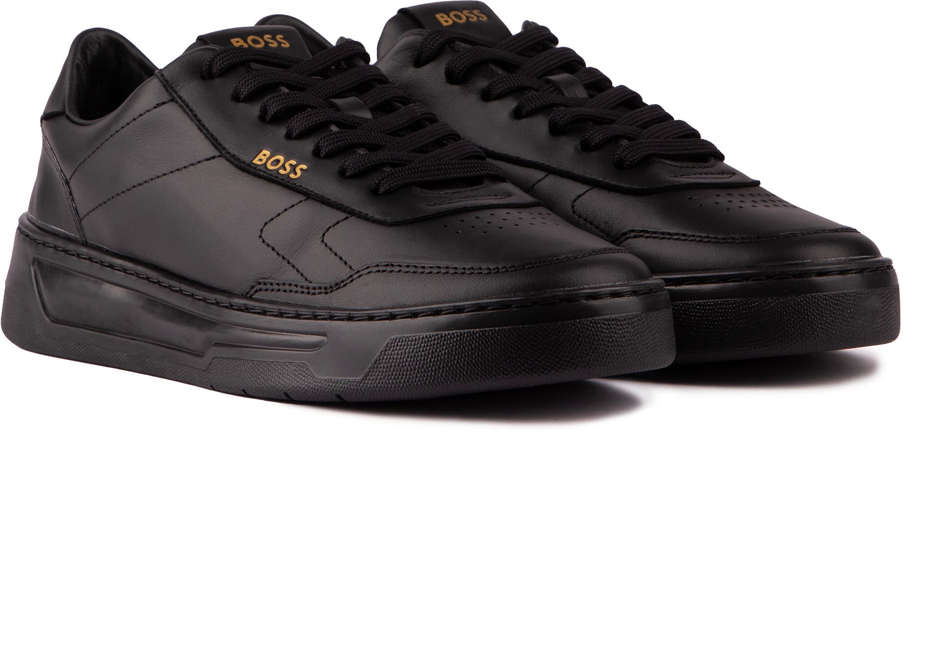 Mens Boss Baltimore Trainers In Black Soletrader