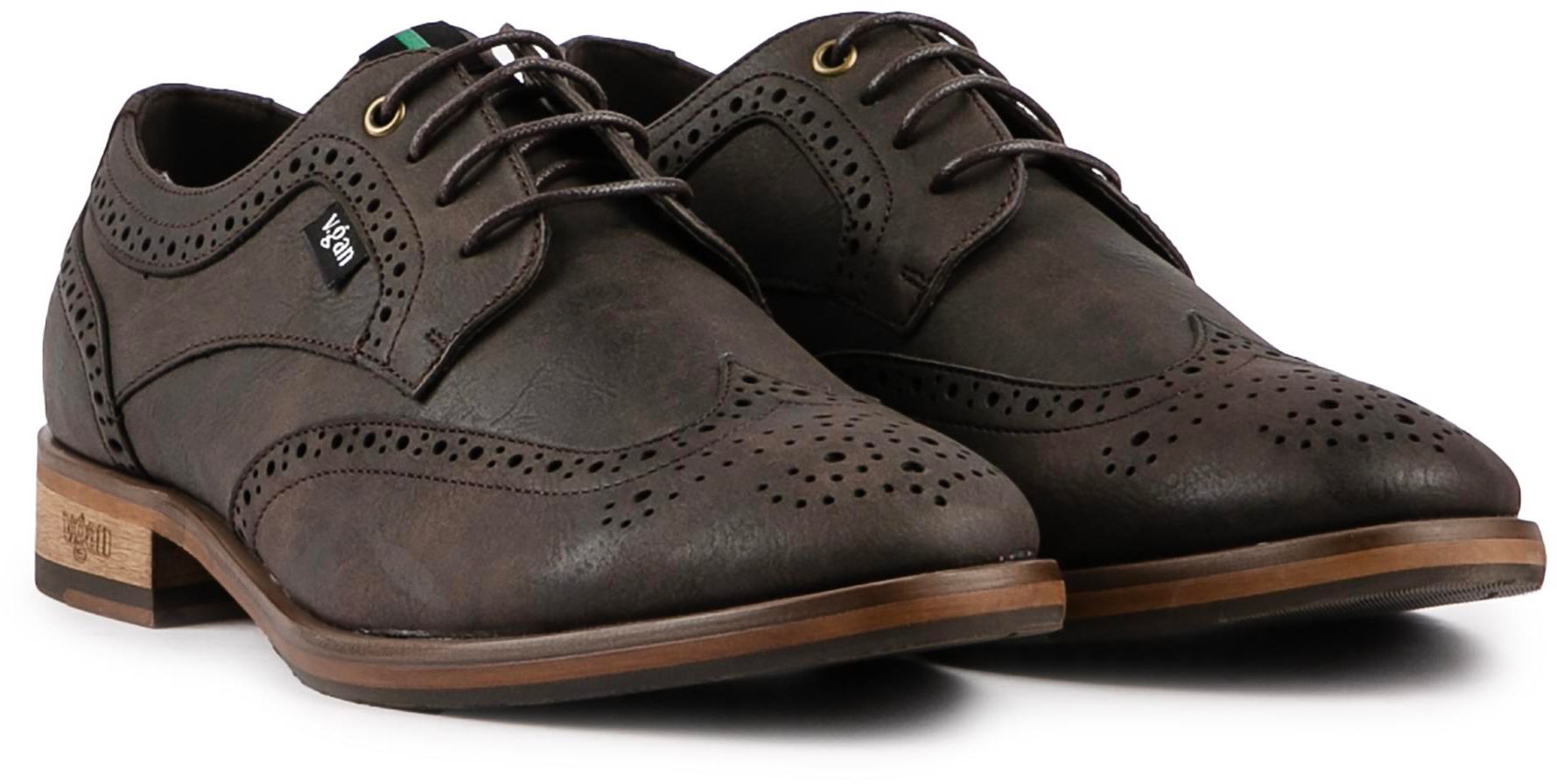 Fashion vegan leather brogues