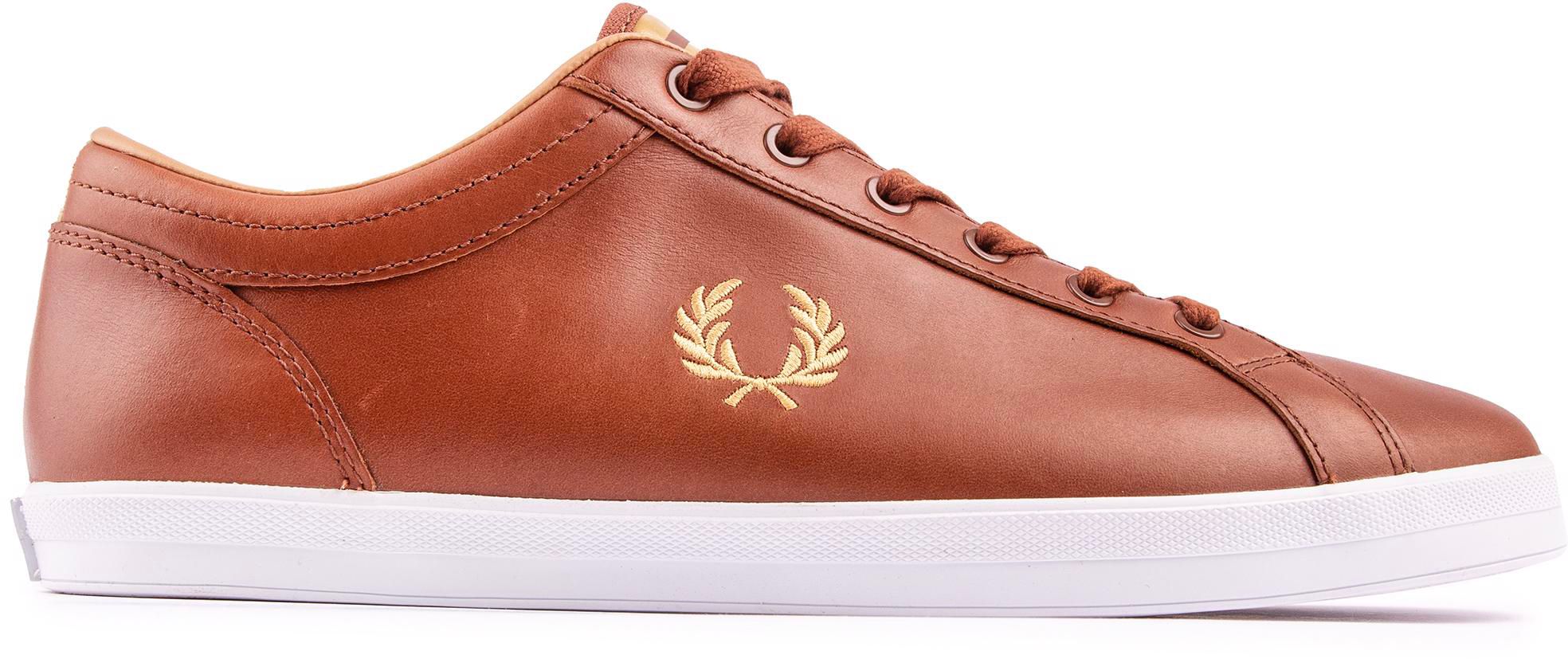 Mens Fred Perry Baseline Sneakers In Tan | Soletrader