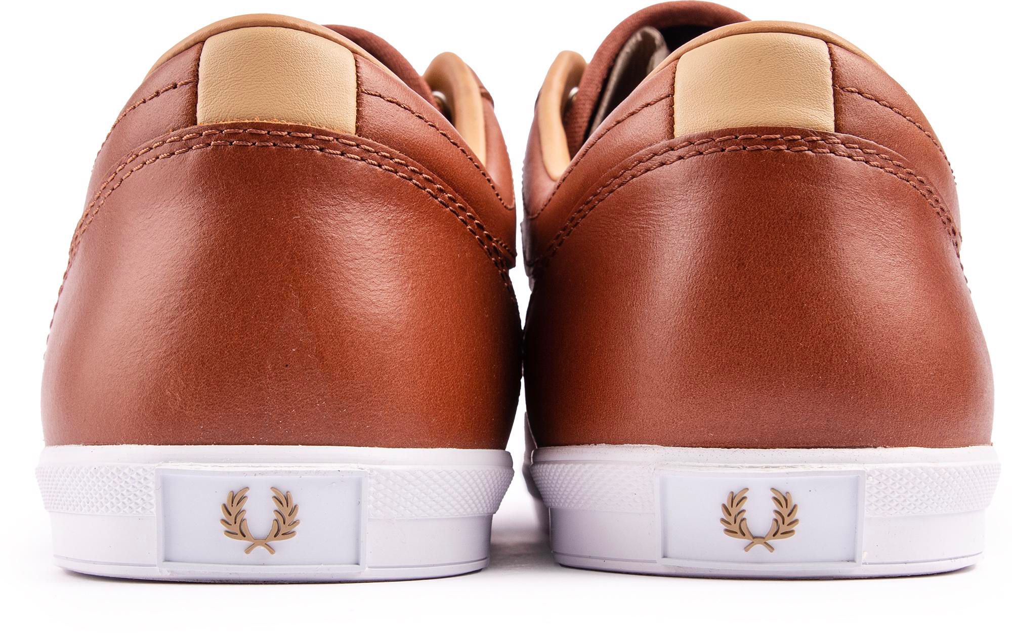 Mens Fred Perry Baseline Sneakers In Tan | Soletrader