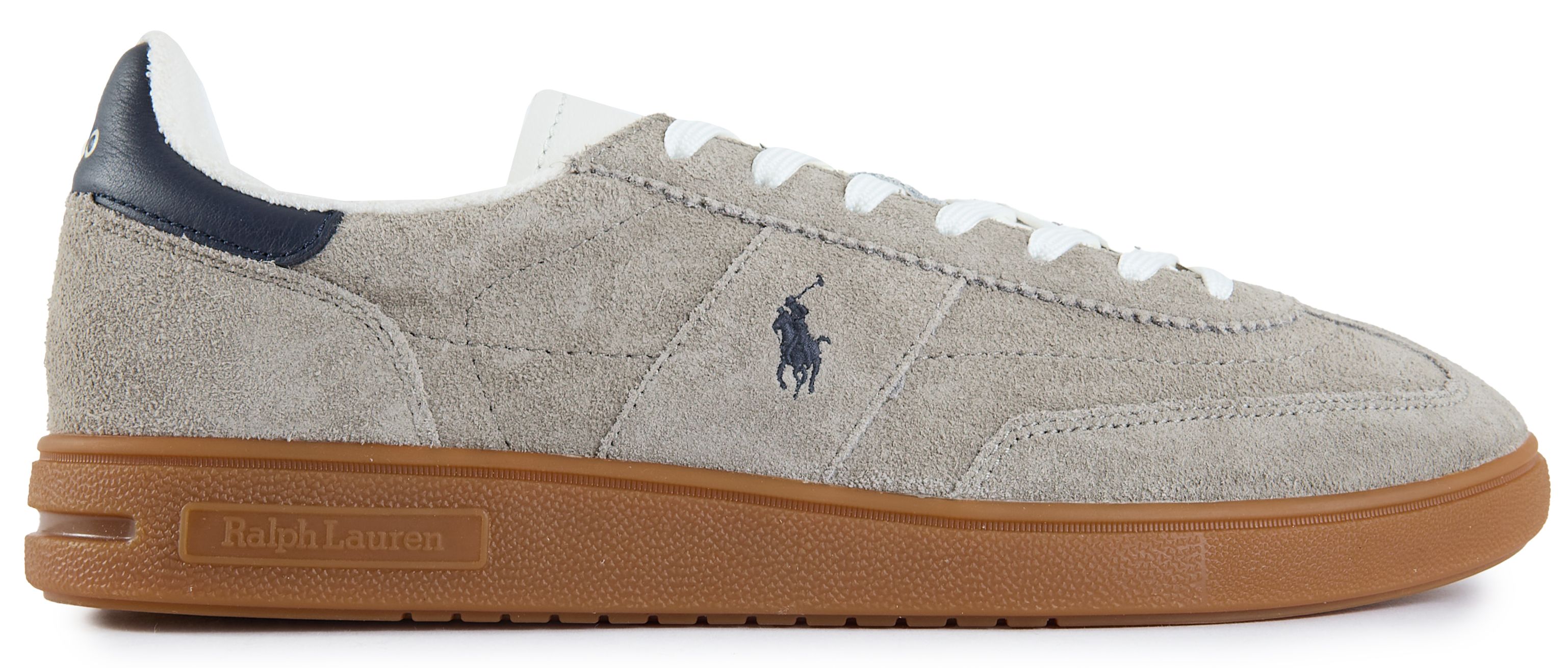 Mens Polo Ralph Lauren Bedford Sneakers In Grey | Soletrader