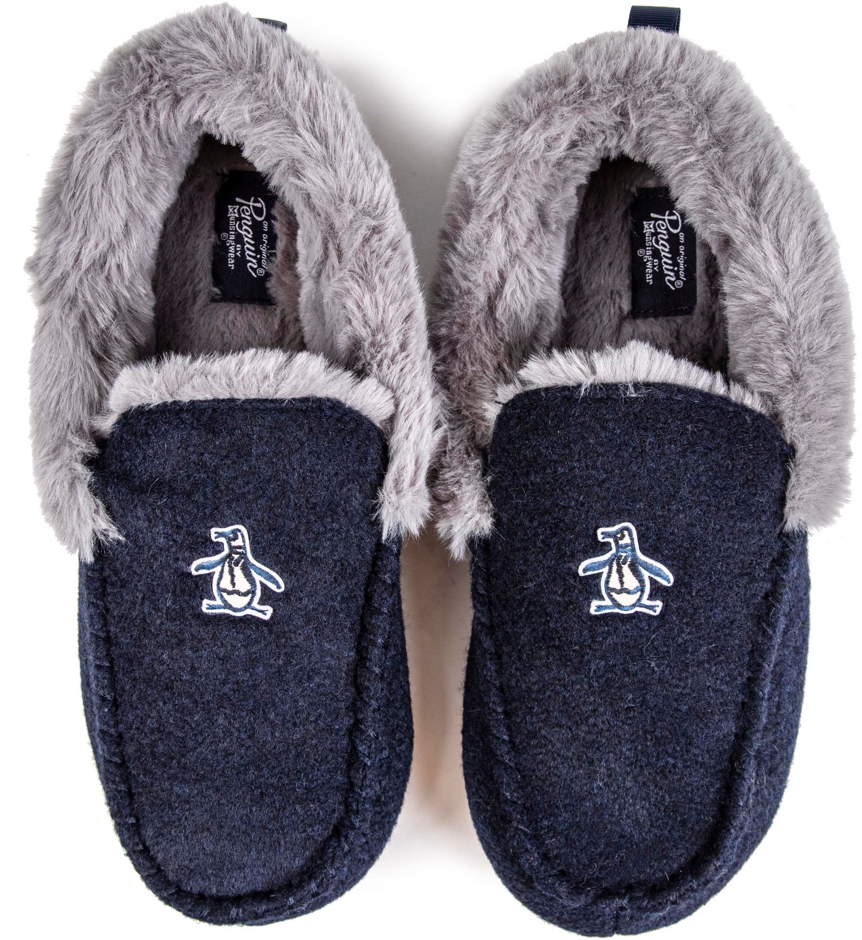 Mens Original Penguin Bedtime Slippers In Navy Soletrader