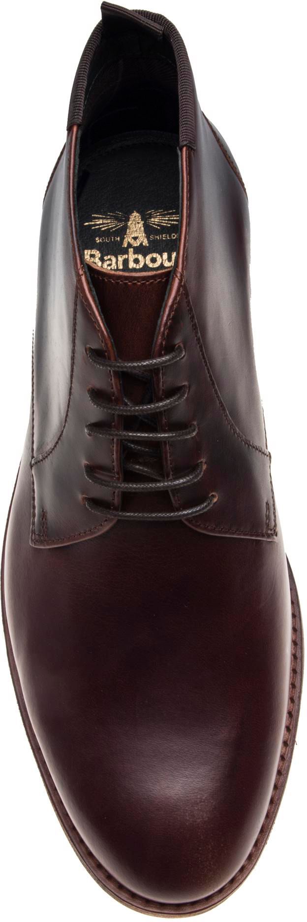 Mens Barbour Benwell Boots In Mahogany Soletrader