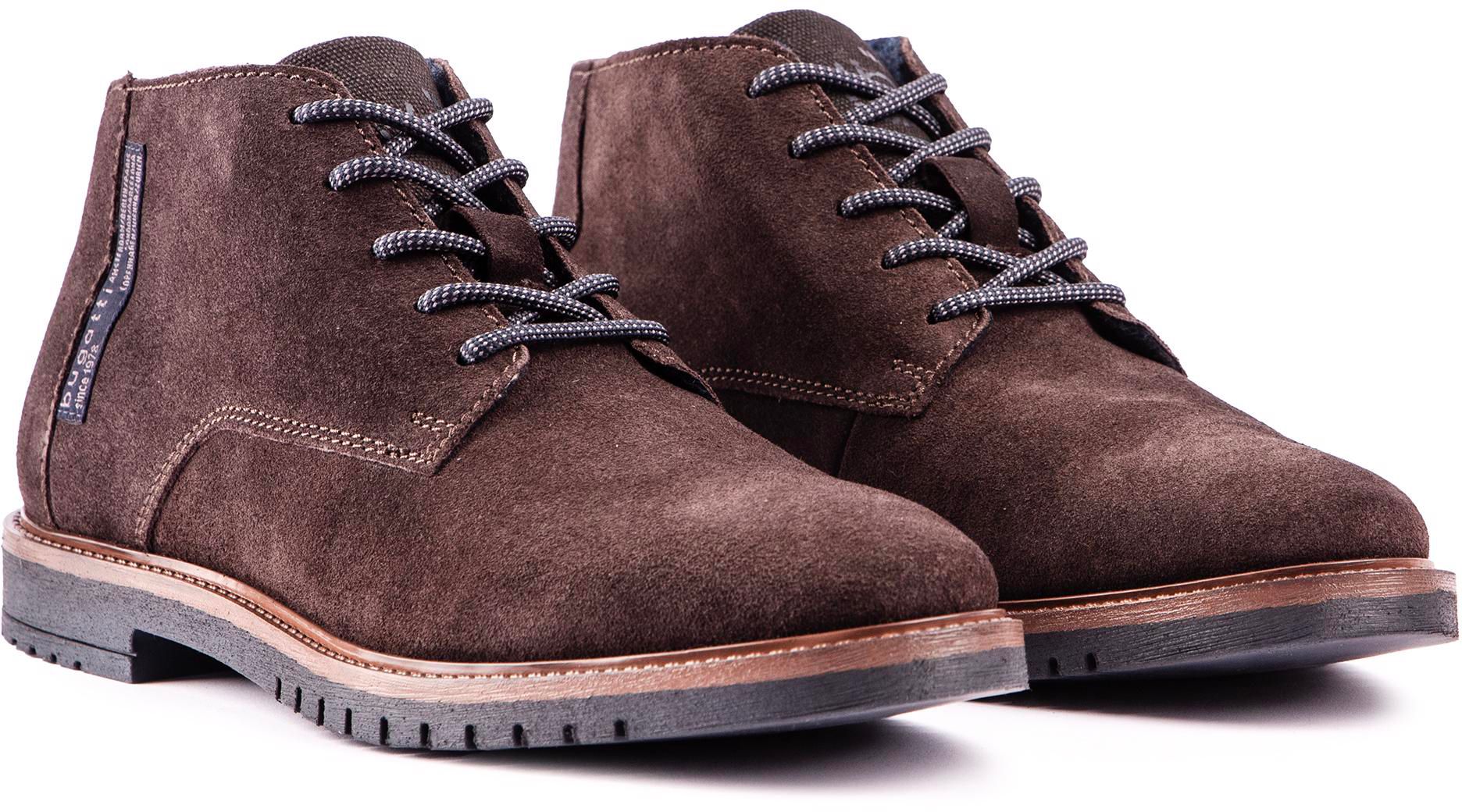 Mens Bugatti Gusset Chukka Boots In Brown Soletrader