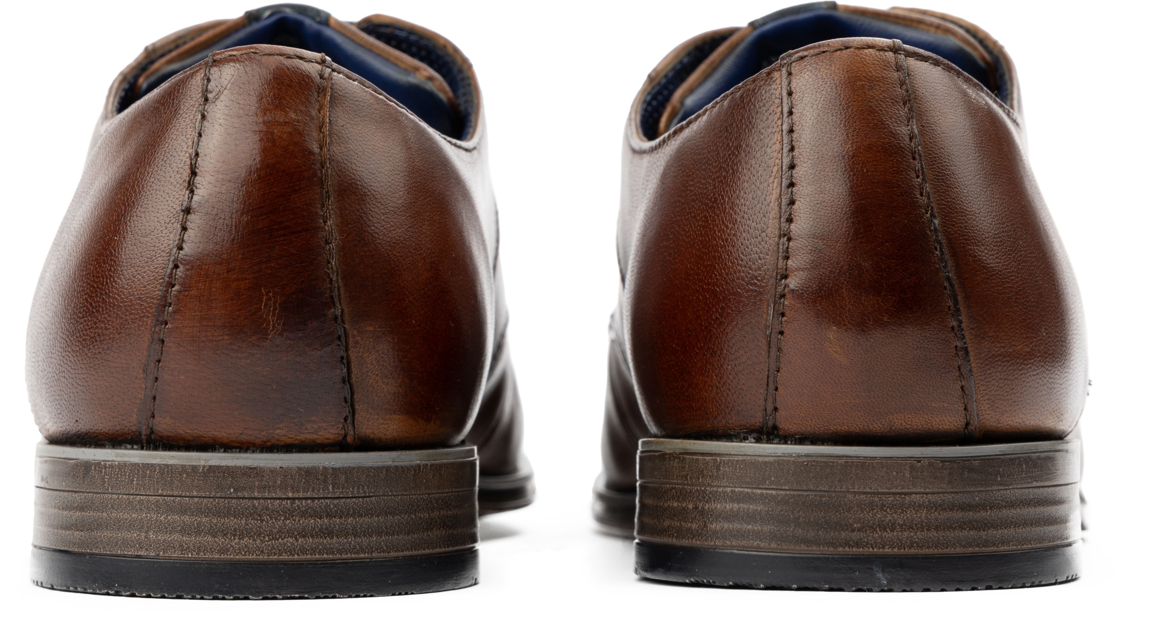 Mens Bugatti Logo Derby Shoes In Tan | Soletrader
