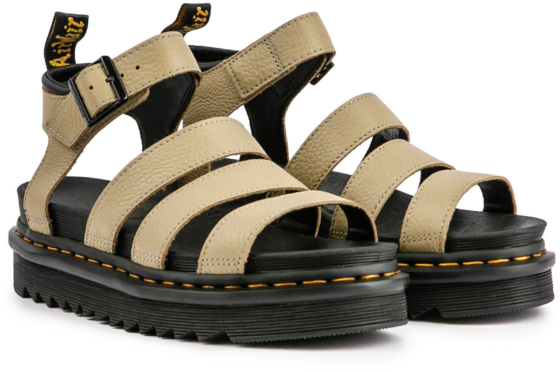 Damen Dr Martens Blaire Sandalen In Grun Soletrader