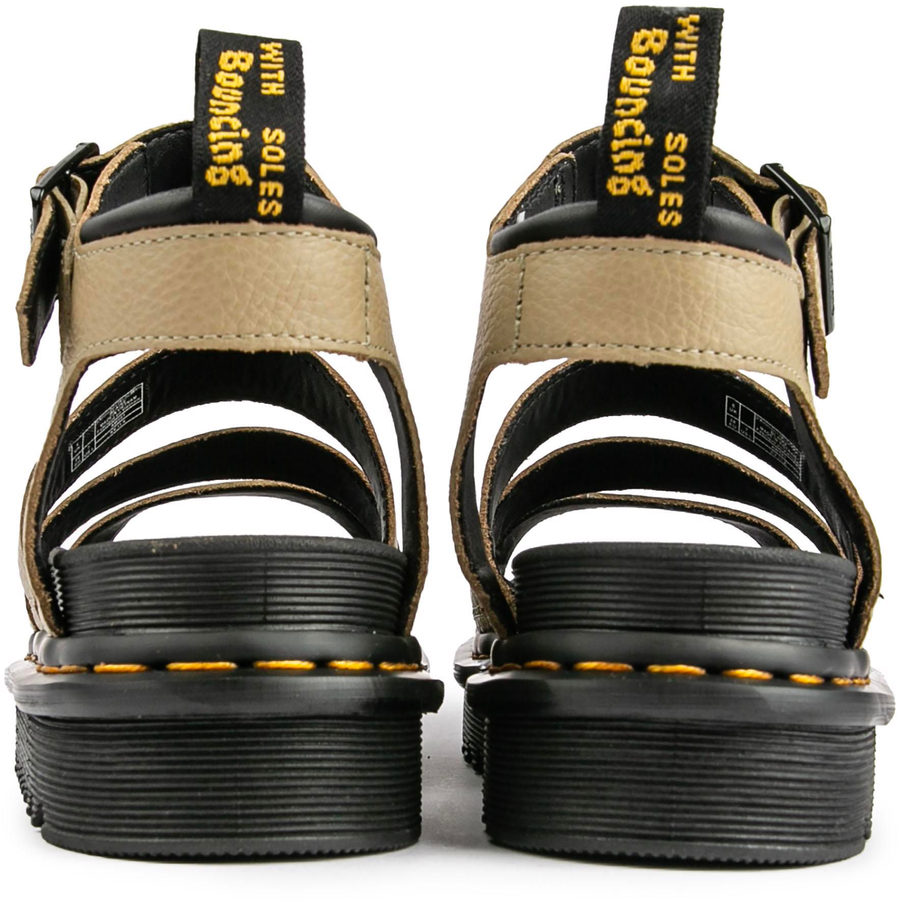 Womens Dr Martens Blaire Sandals In Olive Green | Soletrader