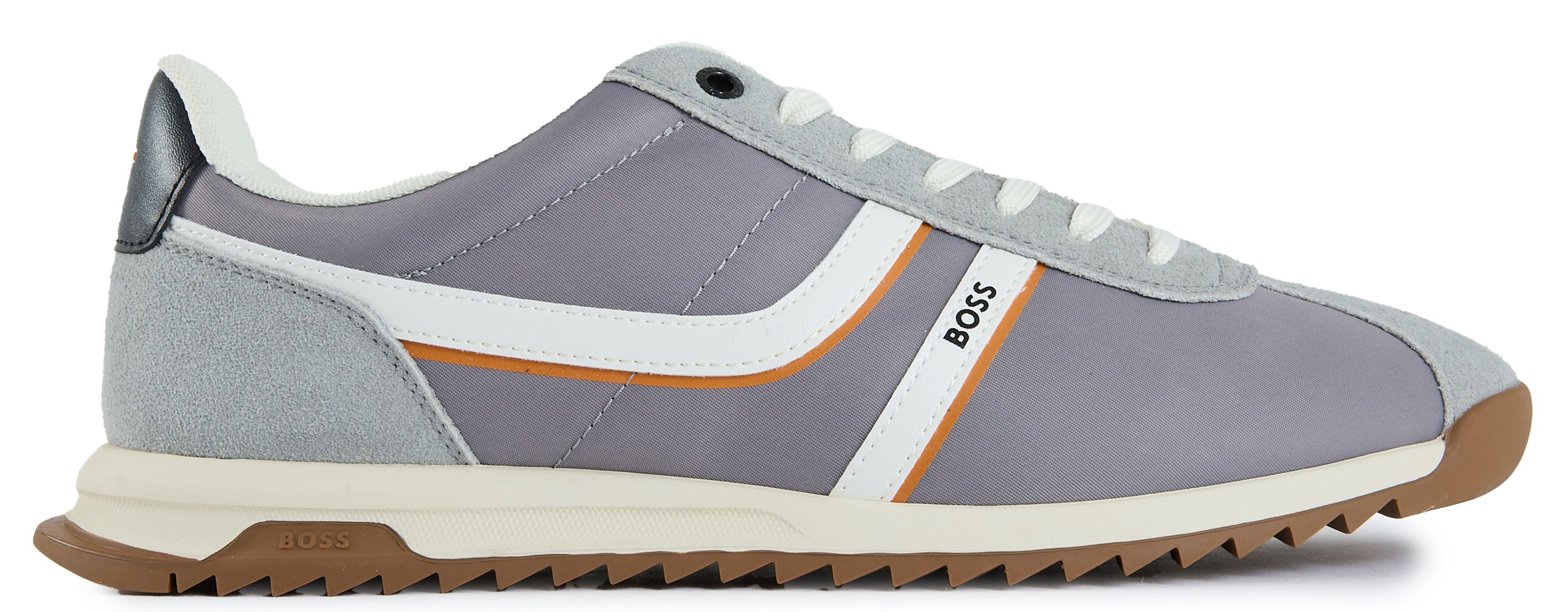 Mens Boss Orange Zayn Low Trainers In Grey | Soletrader