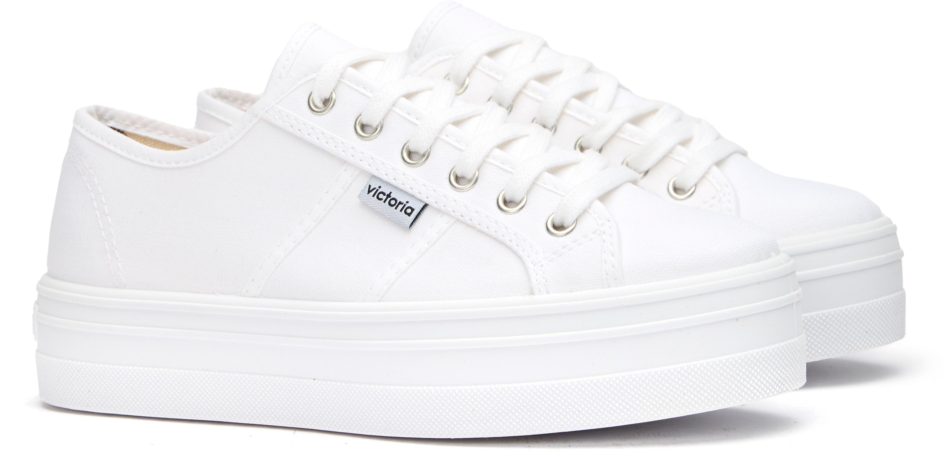 Womens Victoria Barcelona Sneakers In White Soletrader - Main Image