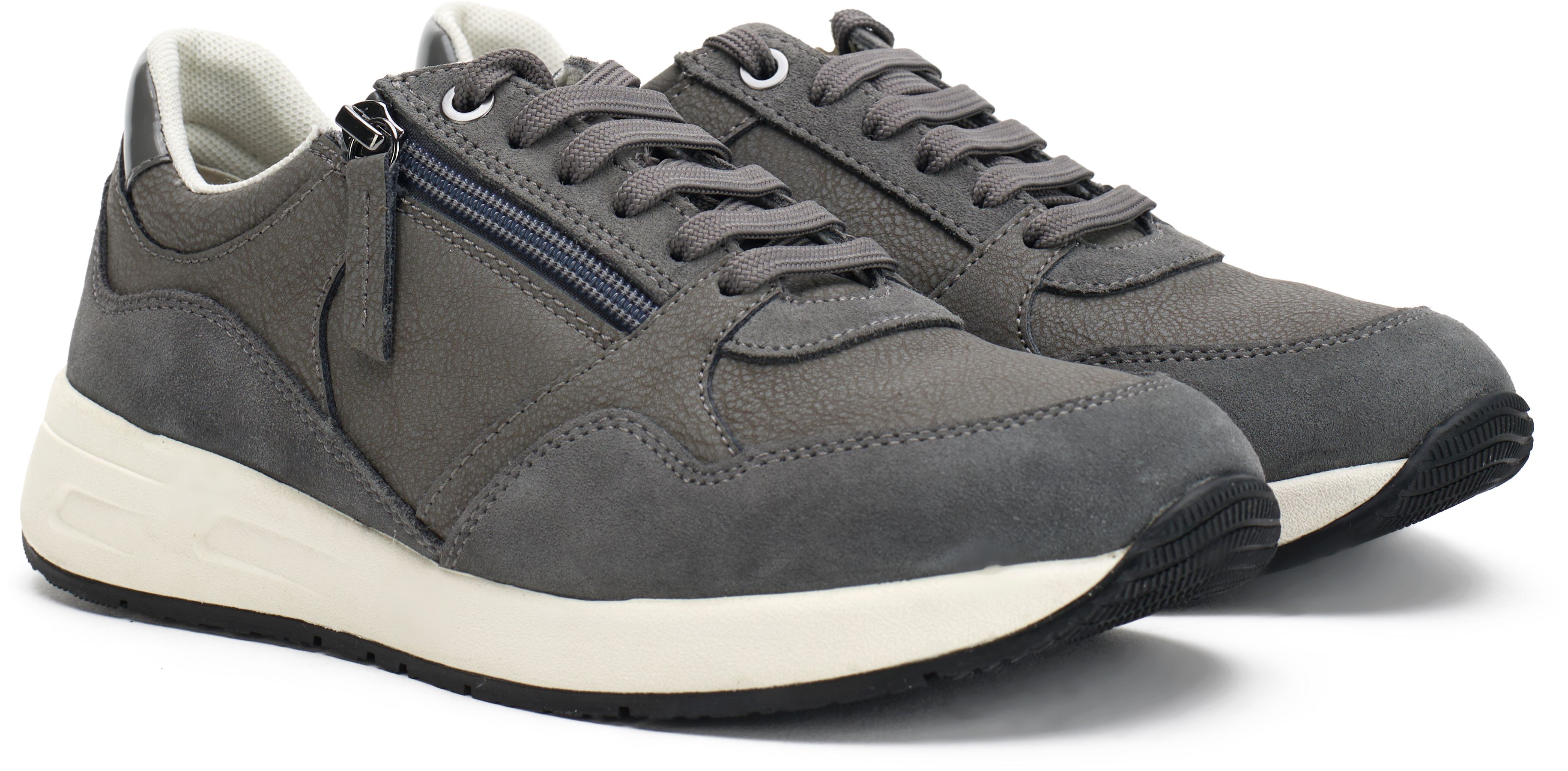 Womens Geox Bulmya Trainers In Grey Soletrader