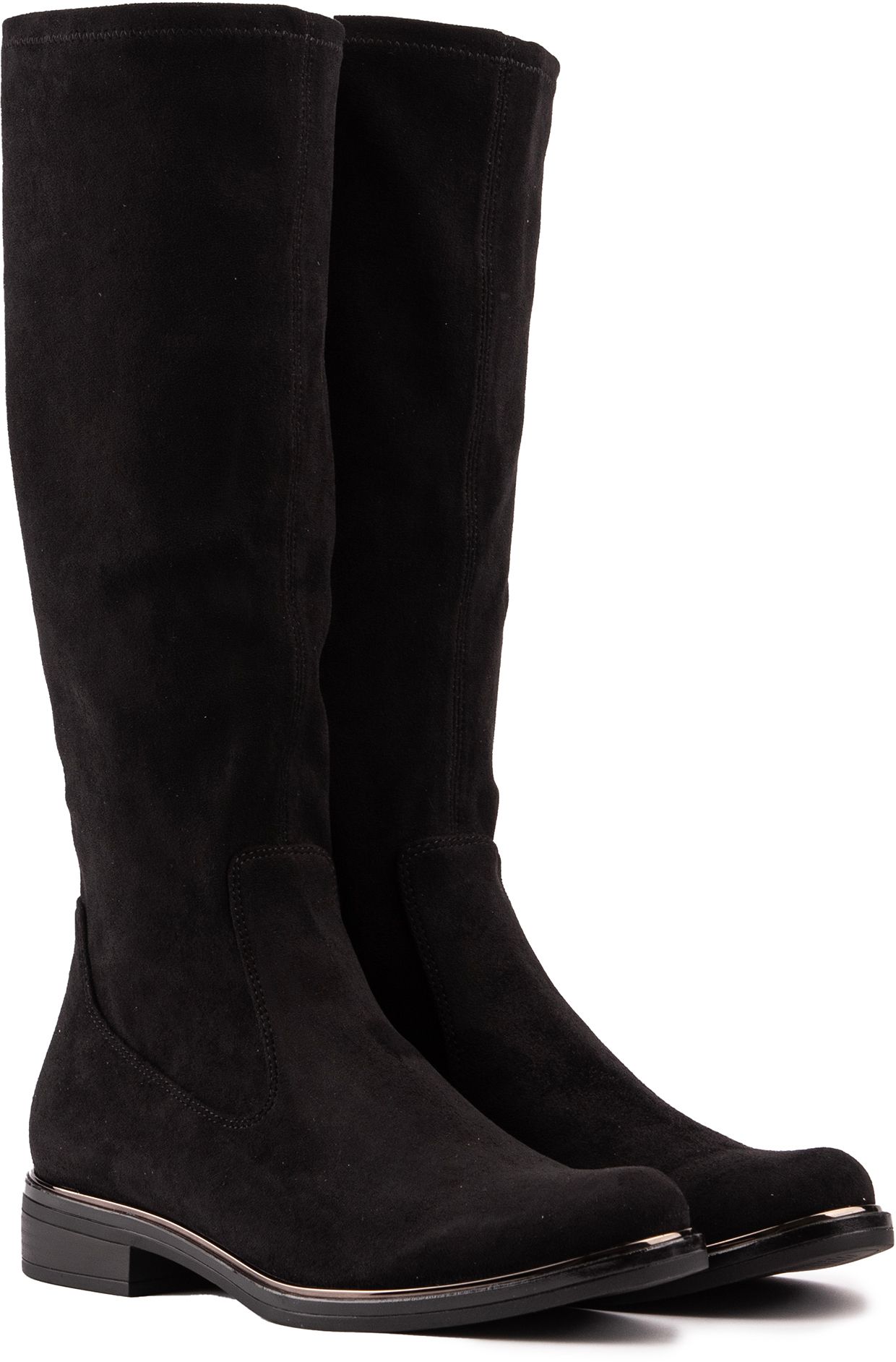 Womens Caprice Stretch Boots In Black Soletrader