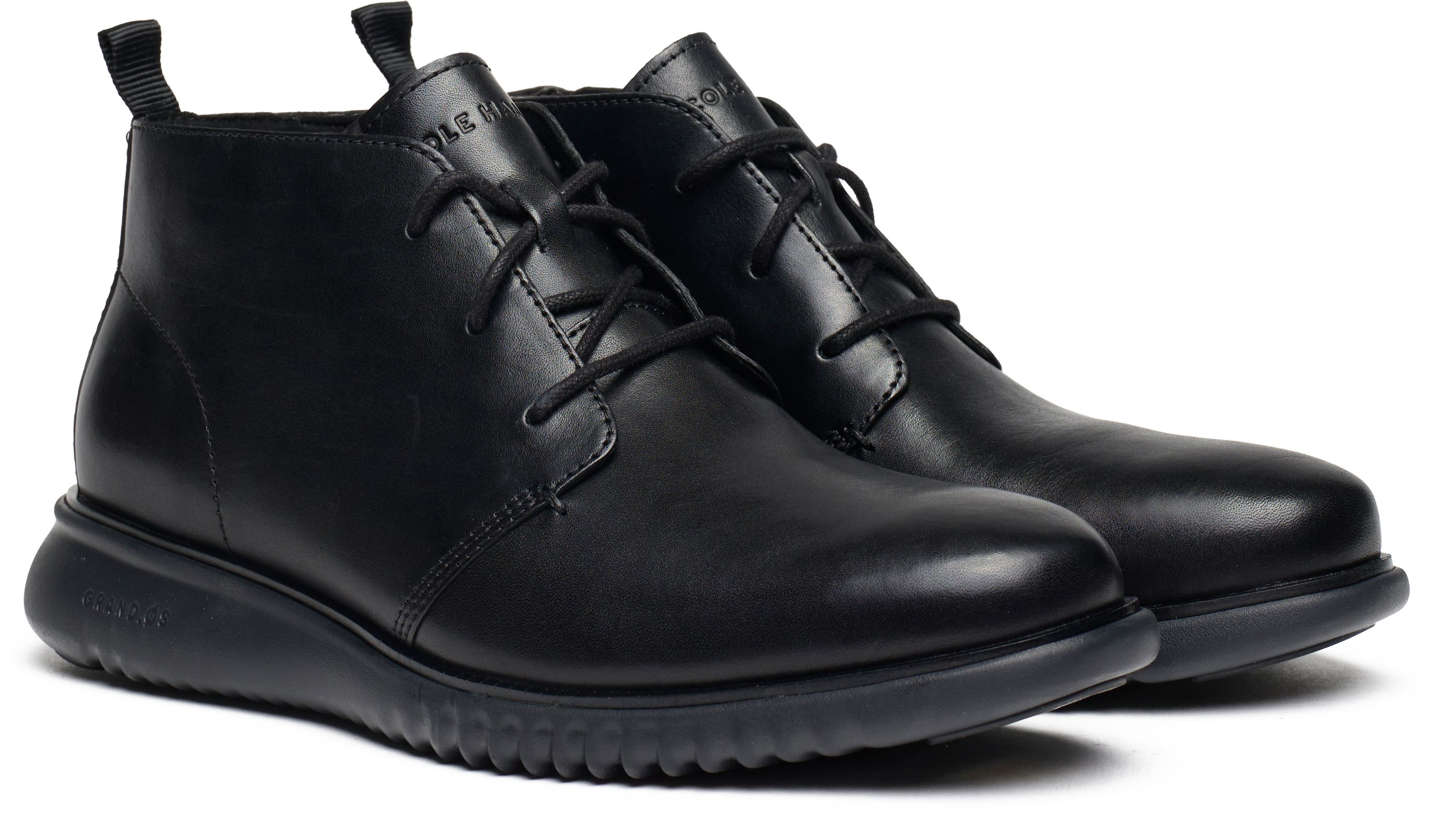 Mens Cole Haan Zerogrand Chukka Boots In Black Soletrader