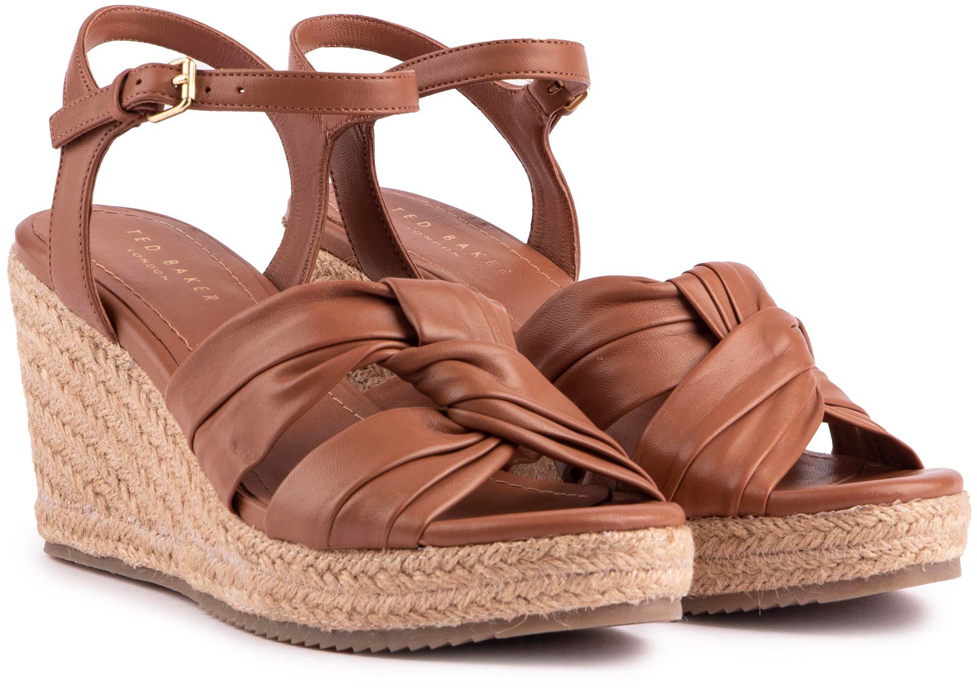 Womens Ted Baker Carda Sandals In Tan Soletrader