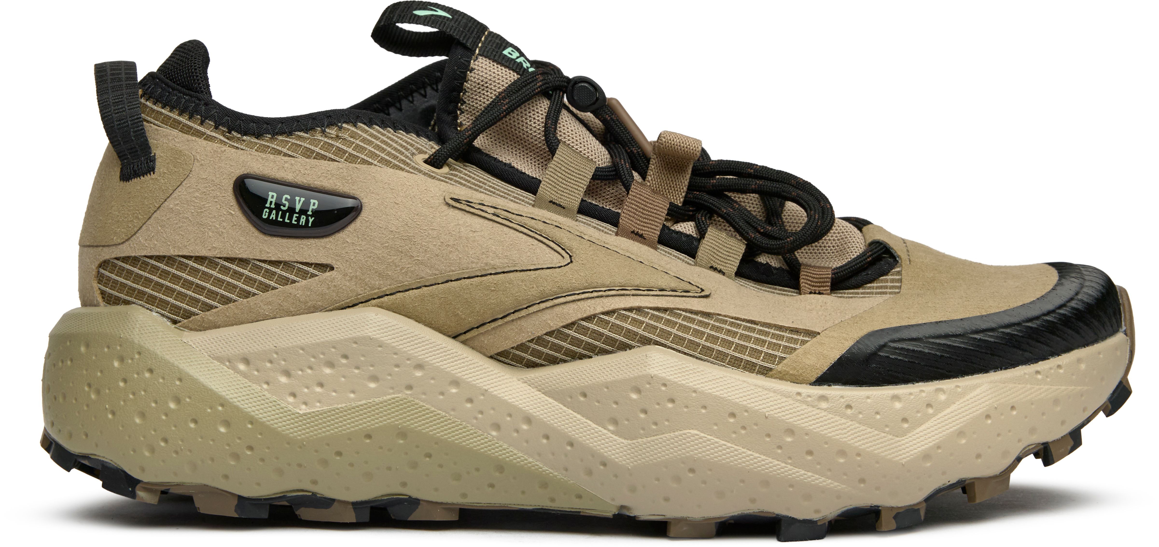 Mens & Womens Brooks Rsvp Gallery X Caldera 8 Sneakers In Khaki