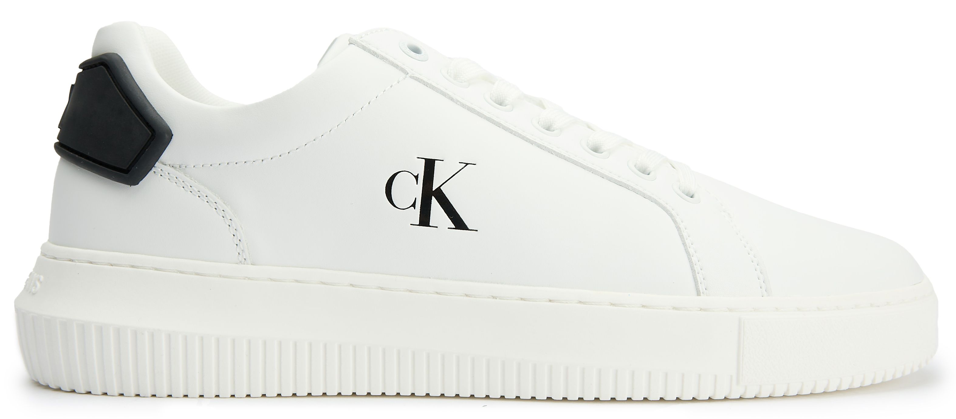 しゃんページ　SCLO-150/CK Mens Calvin Klein Logo Sneaker Low Sneakers In White | Soletrader