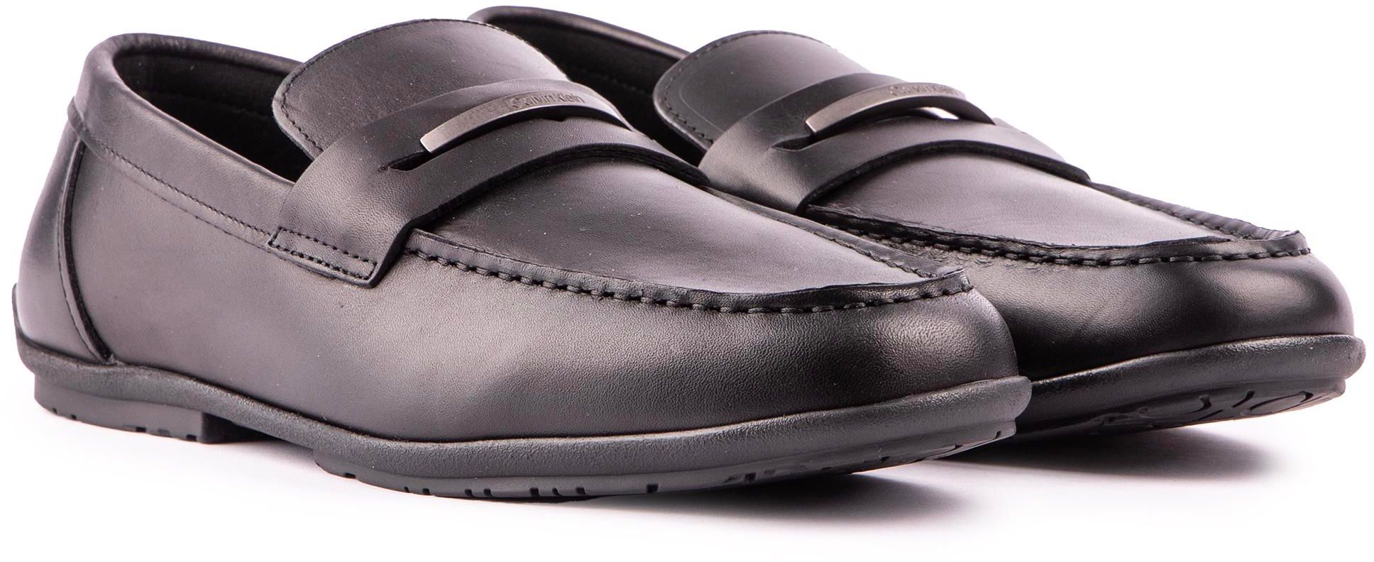 Calvin klein loafers black on sale