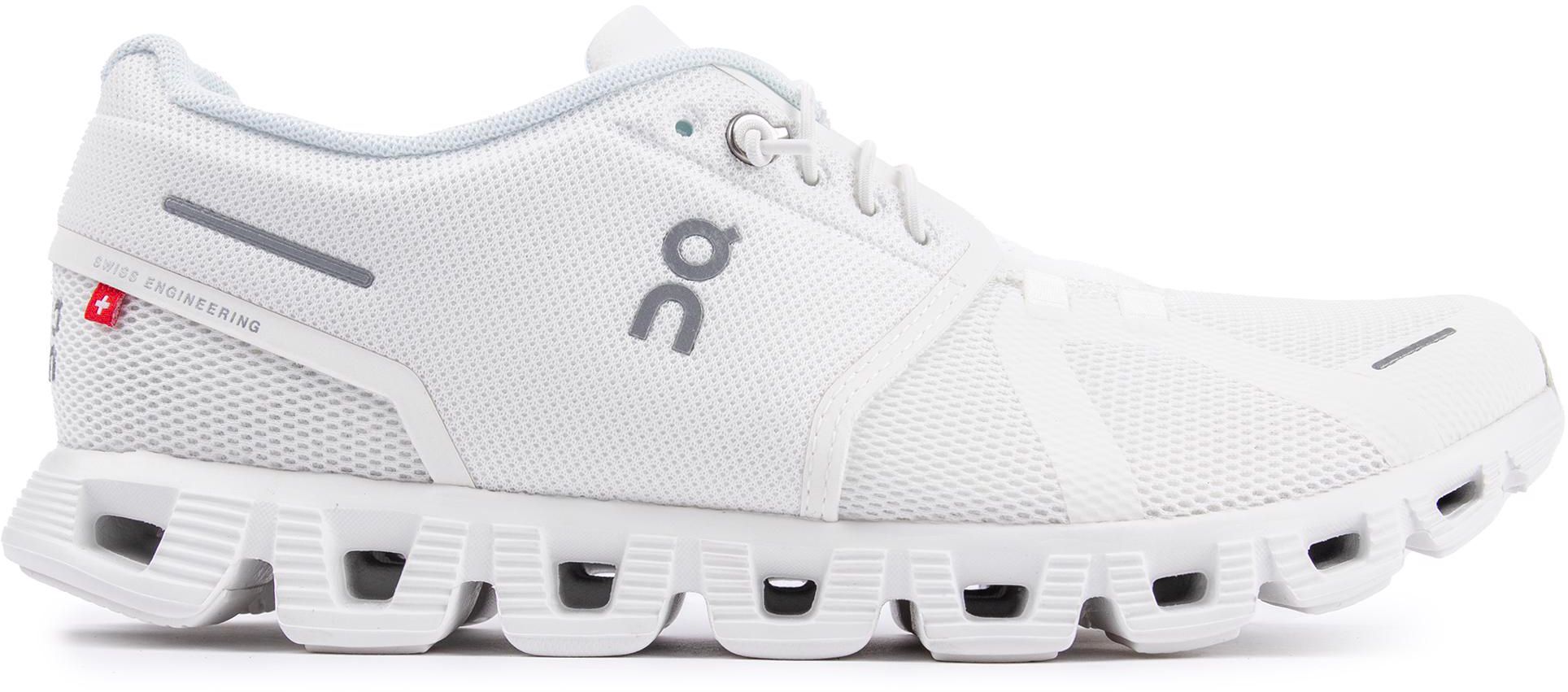 Mens On Cloud 5 Trainers In White Soletrader